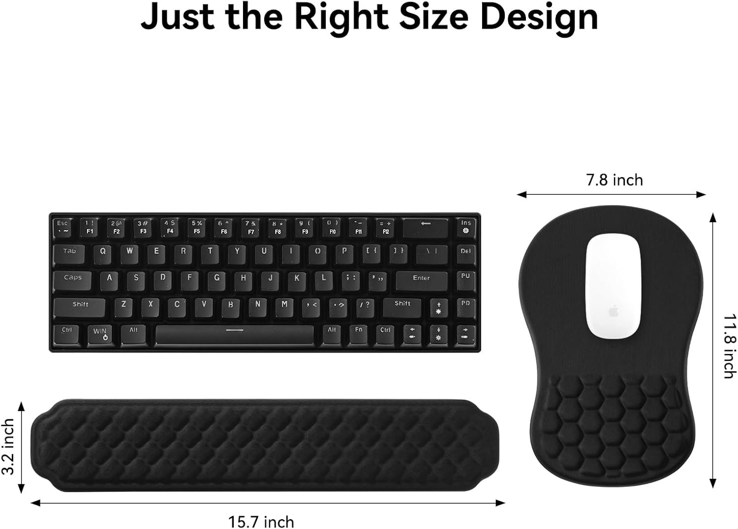 EooCoo Keyboard Wrist Rest and Mouse Mat Wrist Support Set - Image 7