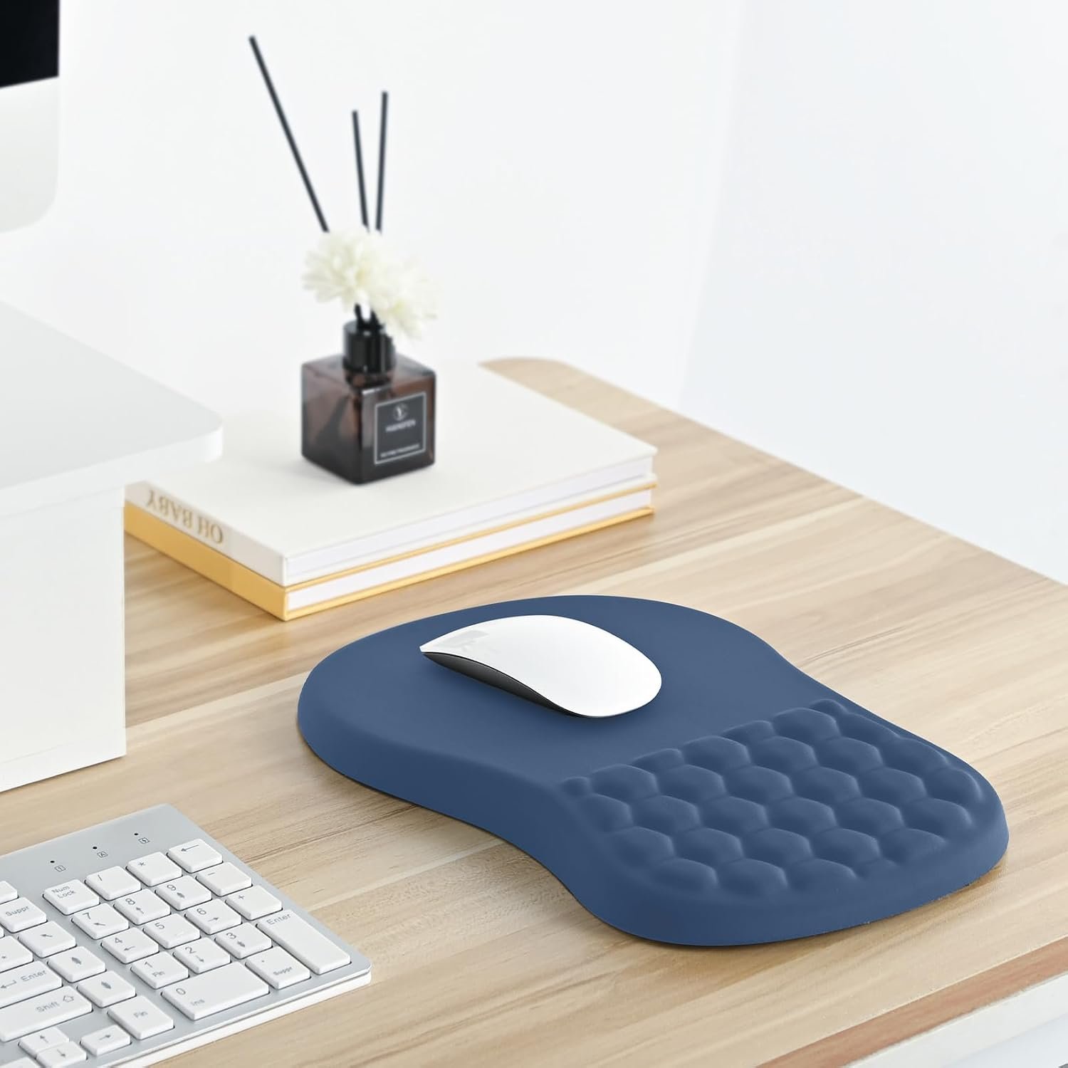 EooCoo Mouse Mat Wrist Support, Gaming Mouse Pad, Mousepad Large, Blue - Image 7