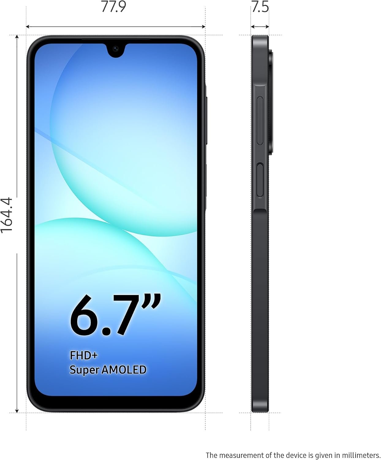 Samsung Galaxy A17 5G, AI Smartphone, Slim 7.5mm Frame, Large Screen, 50MP Camera, 128GB Storage, 4GB Memory, 5000 mAh Battery, Black, 3 Year Extended Warranty (UK Version) - Image 3