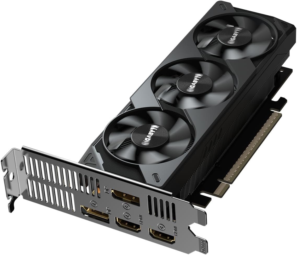 Gigabyte GeForce RTX 5050 OC Low Profile 8G Graphics Card - 8GB GDDR6, 128bit, PCI-E 5.0, 2587MHz Core Clock, 2 x DP, 2 x HDMI, NVIDIA DLSS 4, GV-N5050OC-8GL - Image 4