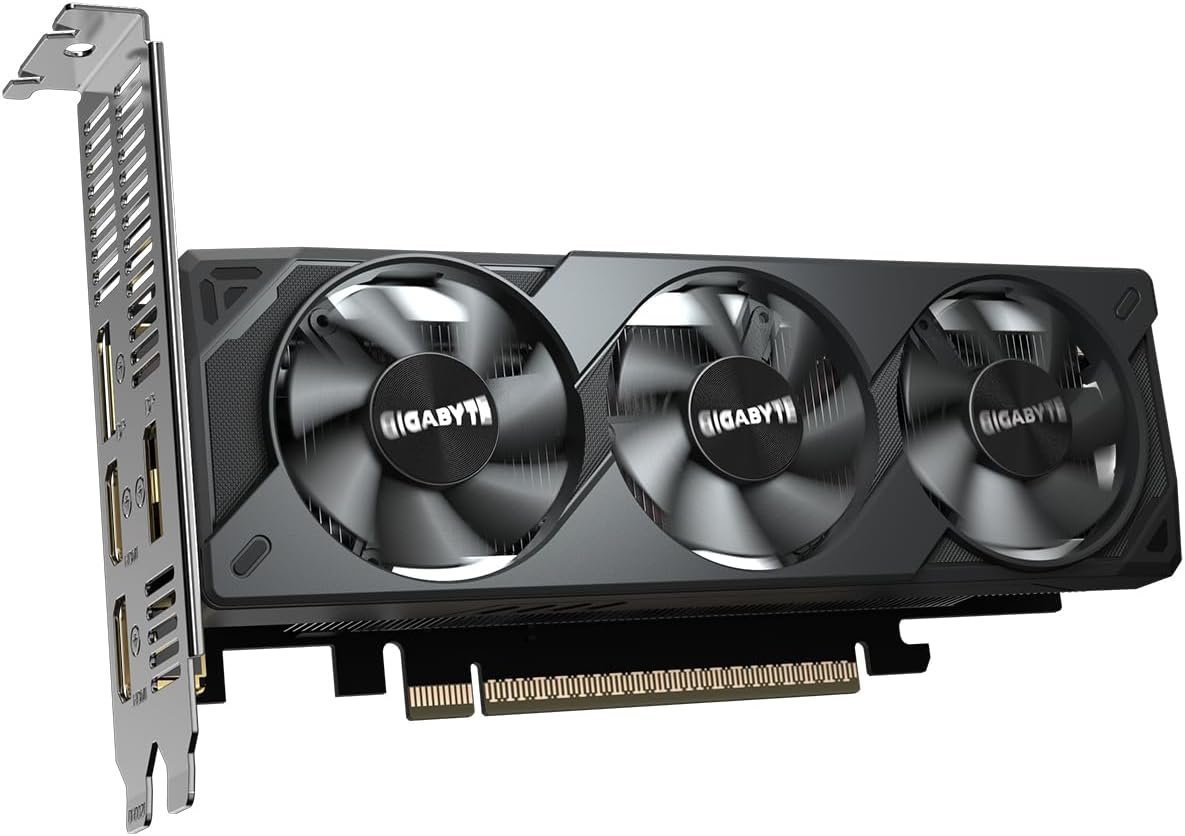Gigabyte GeForce RTX 5050 OC Low Profile 8G Graphics Card - 8GB GDDR6, 128bit, PCI-E 5.0, 2587MHz Core Clock, 2 x DP, 2 x HDMI, NVIDIA DLSS 4, GV-N5050OC-8GL - Image 2