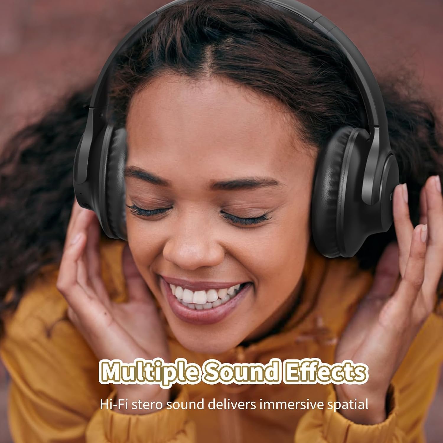 KVIDIO Bluetooth Headphones Wireless Over Ear 65h Battery Wired & Wireless - Image 4