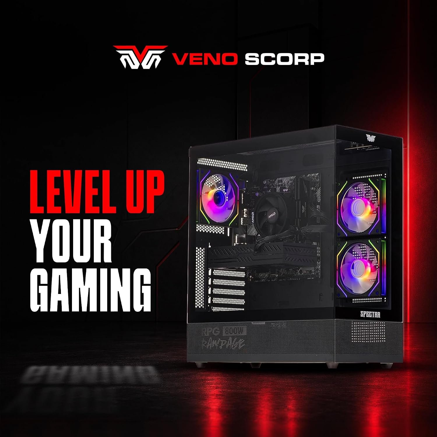 Veno Scorp Gaming PC Intel i7 10700F RTX 5050 8GB 16GB RAM 1TB SSD Spectra - Image 2