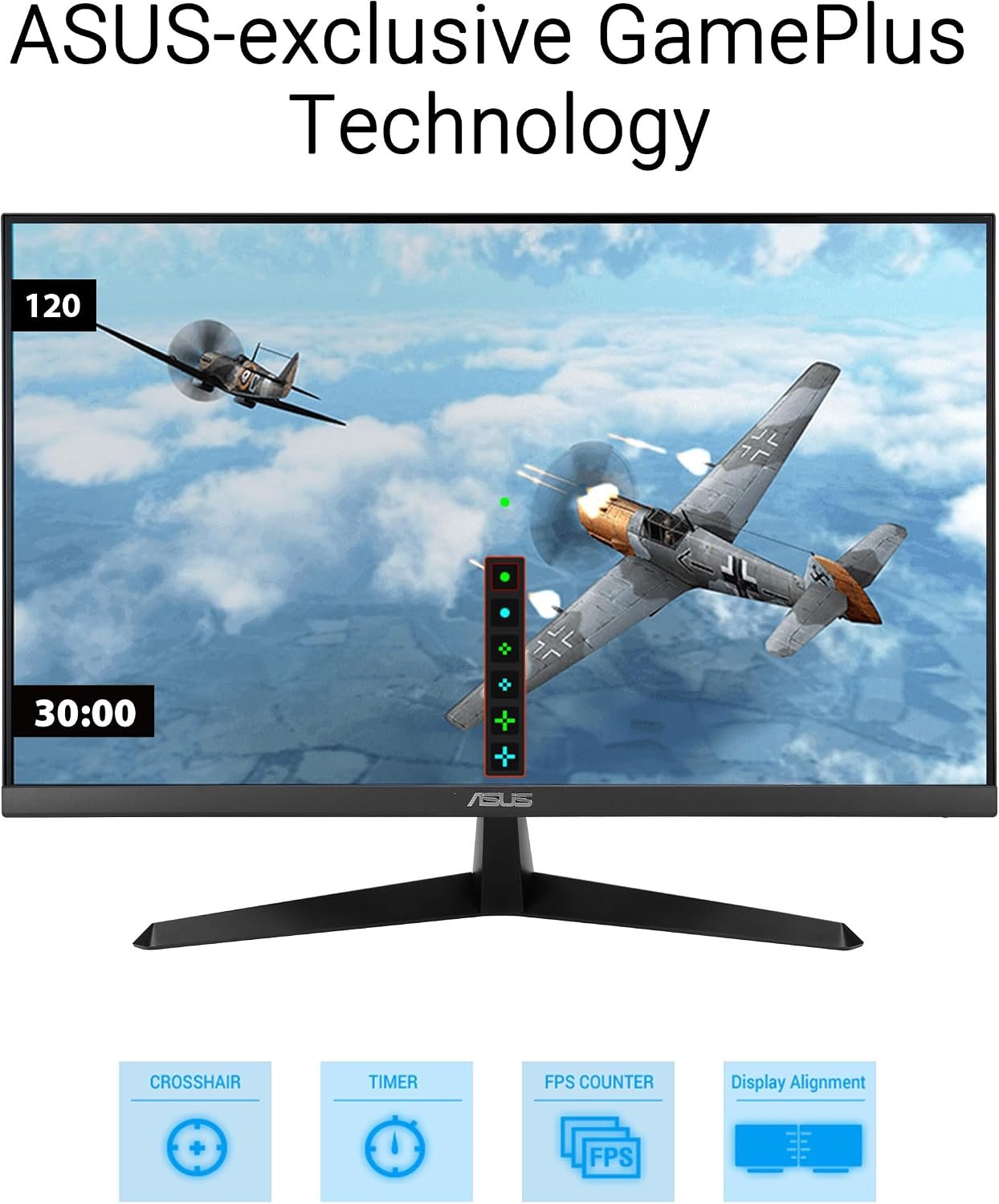 ASUS VY279HGR Eye Care Gaming Monitor – 27 inch FHD (1920x1080), IPS, 120Hz OC, SmoothMotion, 1ms MPRT, Adaptive Sync, Eye Care Plus, Blue Light Filter, Flicker Free, antibacterial, SmoothMotion - Image 8