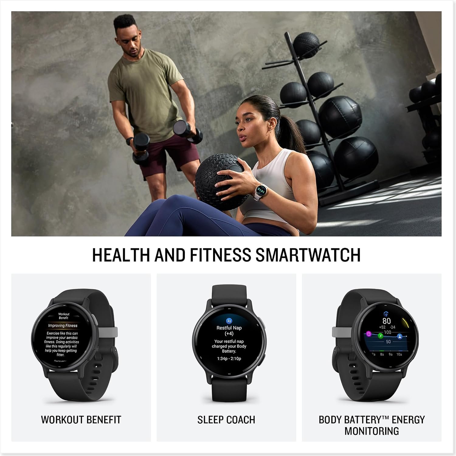 Garmin vívoactive 5 GPS Smartwatch, AMOLED Touchscreen - Image 2