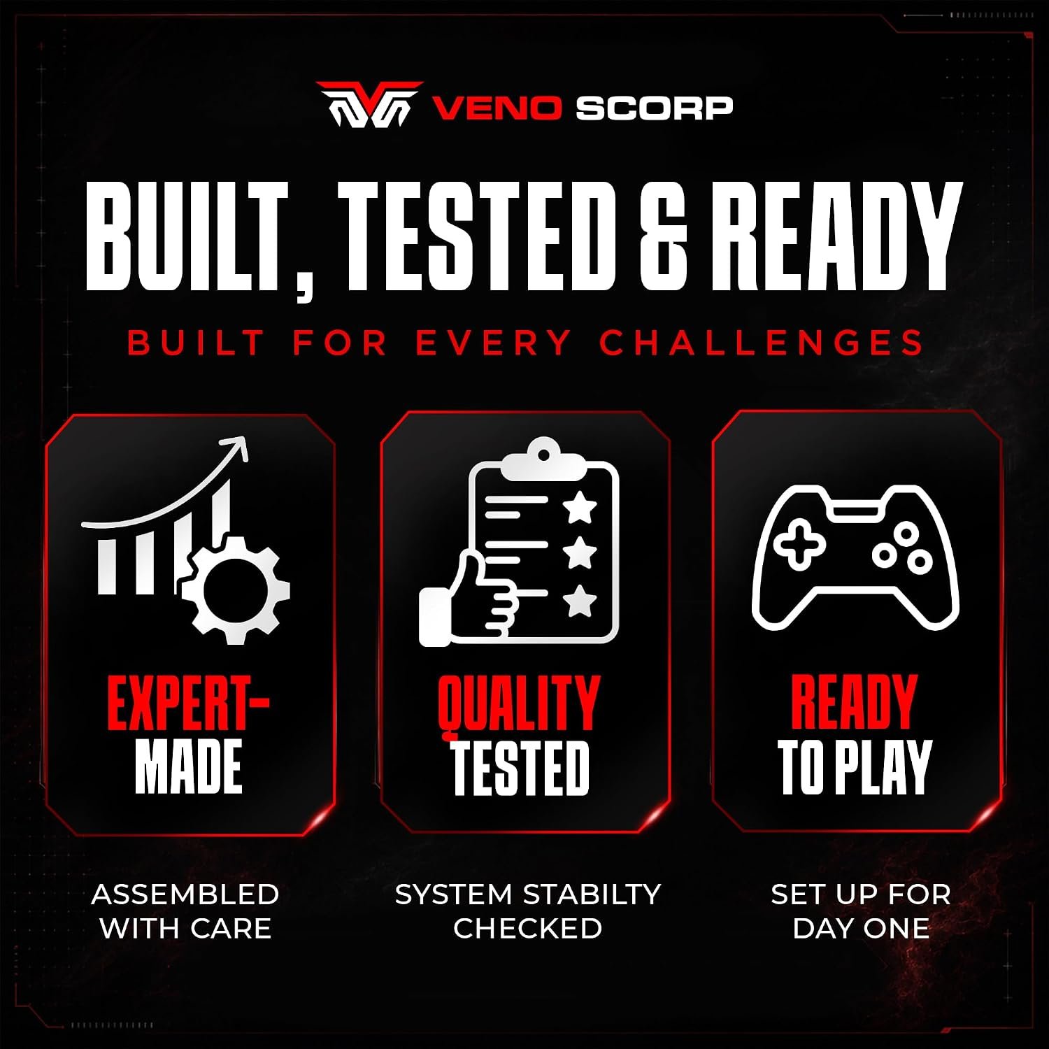 Veno Scorp Gaming PC Intel i7 10700F RTX 5050 8GB 16GB RAM 1TB SSD Spectra - Image 8