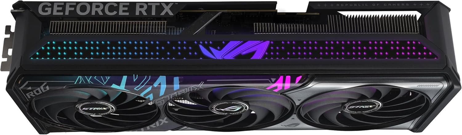 ASUS ROG STRIX RTX5070 OC, PCIe5, 12GB DDR7, 2 HDMI, 3 DP, 2685MHz Clock, RGB Lighting, Overclocked - Image 6