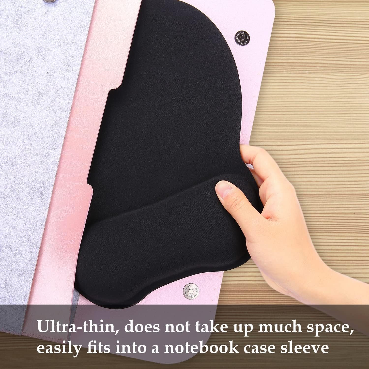EooCoo Mouse Mat Wrist Support, Gaming Mouse Pad, Black - Image 8