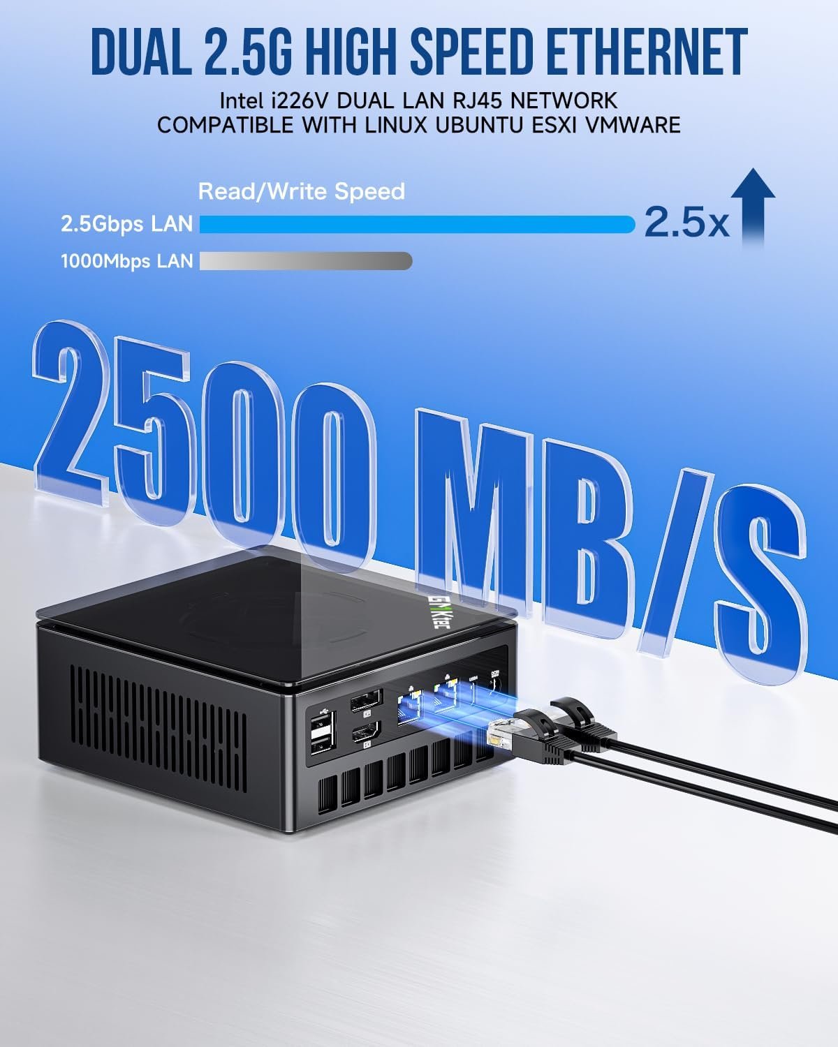 GMKtec AMD Ryzen 7 Mini Gaming PC 8845HS(8C/16T, up to 5.1GHz) K8 Plus 32GB DDR5 RAM 1TB PCIE NVME SSD, Desktop PC Oculink/Dual NIC 2.5G/WIFI 6/BT5.2/HDMI 2.1/USB4/USB3.2*2*+USB2.0*2.Mini Computer - Image 2