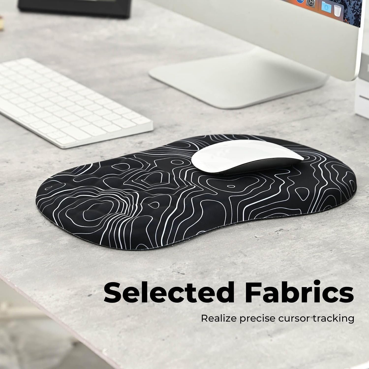 EooCoo Mouse Mat Wrist Support, Gaming Mouse Pad, Mousepad Large, Stripe - Image 6