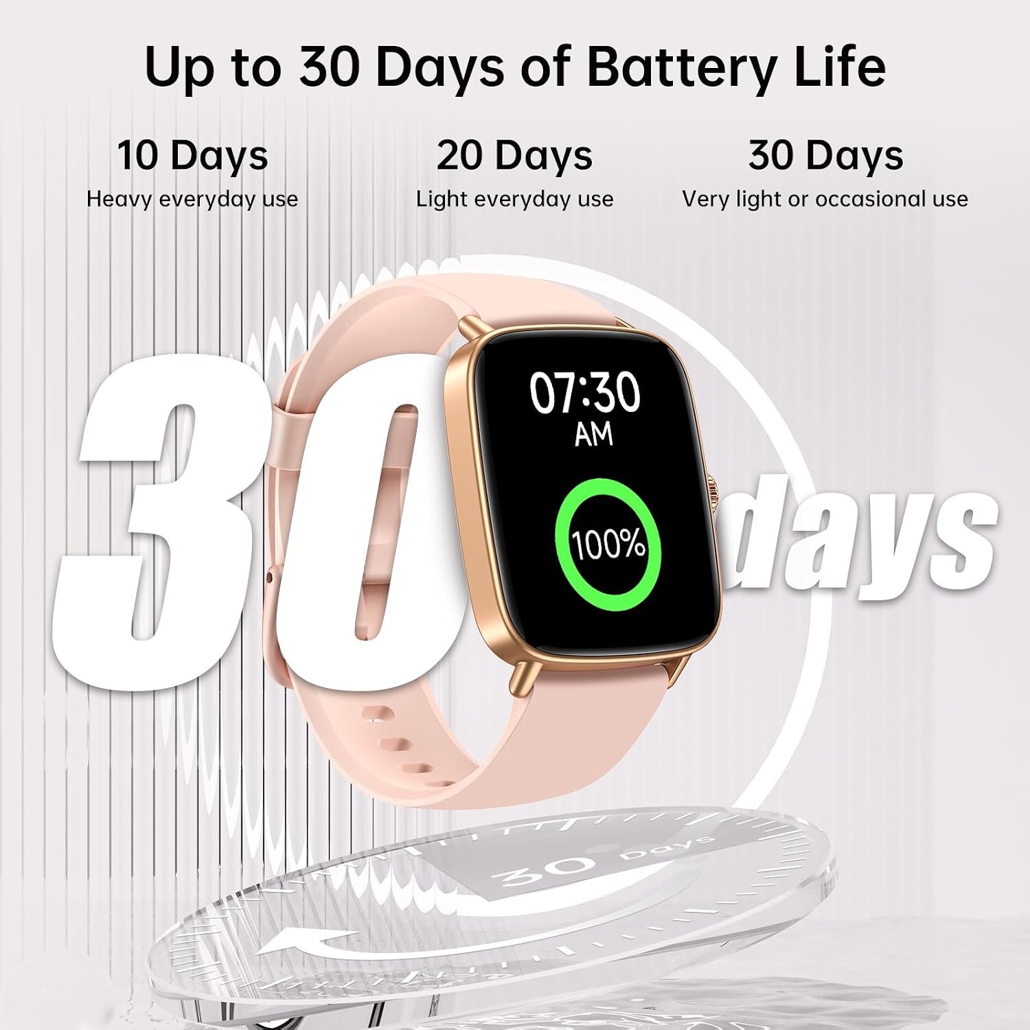Smart Watches for Women (Answer/Make Calls),1.85" HD Screen Fitness Watch with Bluetooth 5.3,Heart Rate/Sleep/SpO2 Monitor,110+ Sports Modes,IP68 Waterproof Smartwatch,Activity Tracker for Android iOS - Image 6