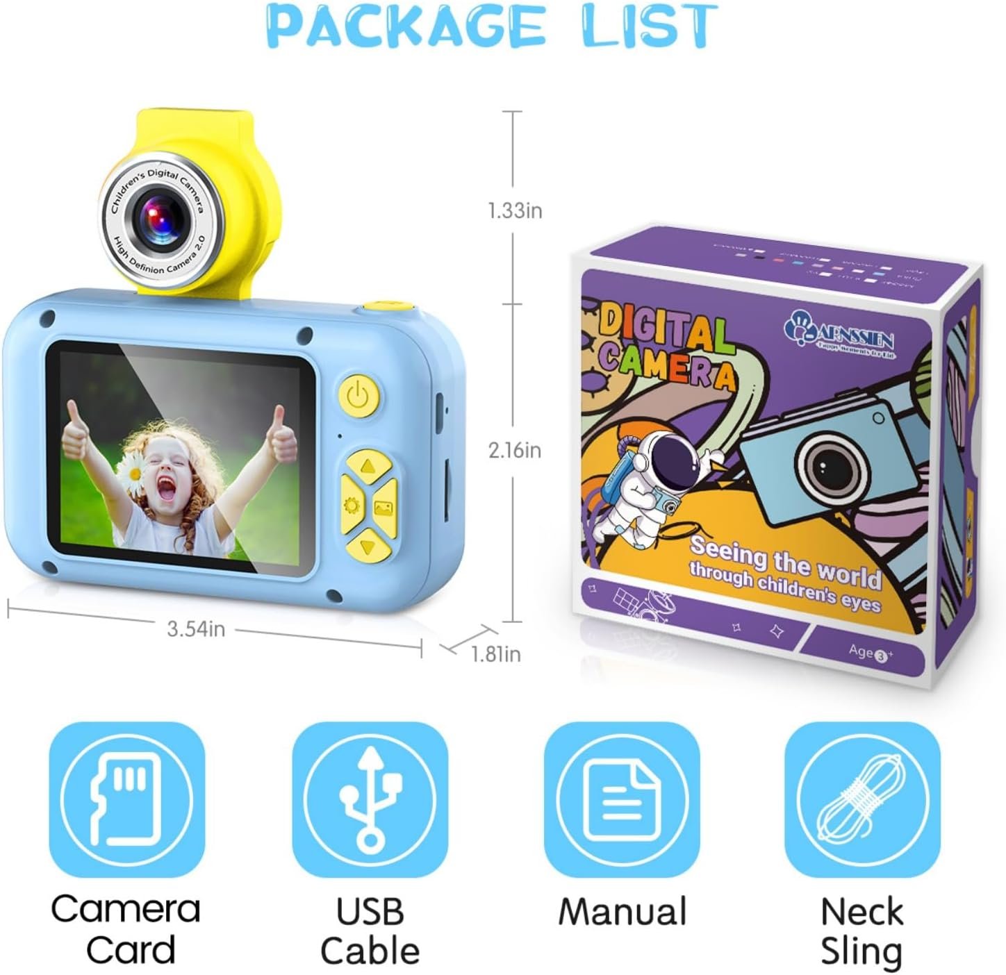 ARNSSIEN Kids Camera with Video,180° Flip Lens, 2.4" Selfie Camera for Kids - Image 7