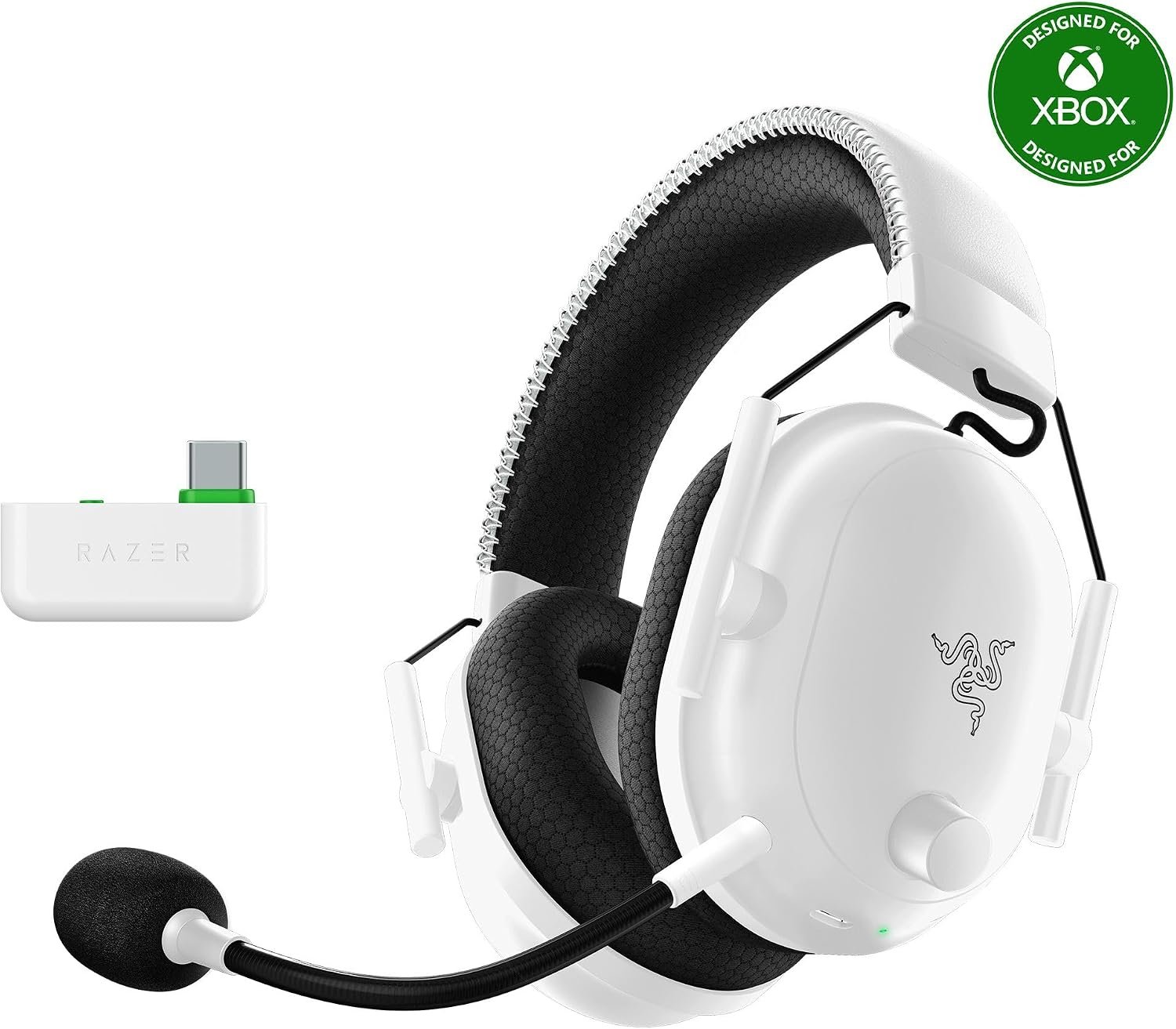 Razer BlackShark V2 Pro (Xbox) - Wireless Console E-Sports Headset for Xbox S|X & One (Triforce 50mm Drivers, HyperSpeed Wireless 2,4 GHz, detachable HyperClear Microphone) White - Image 12