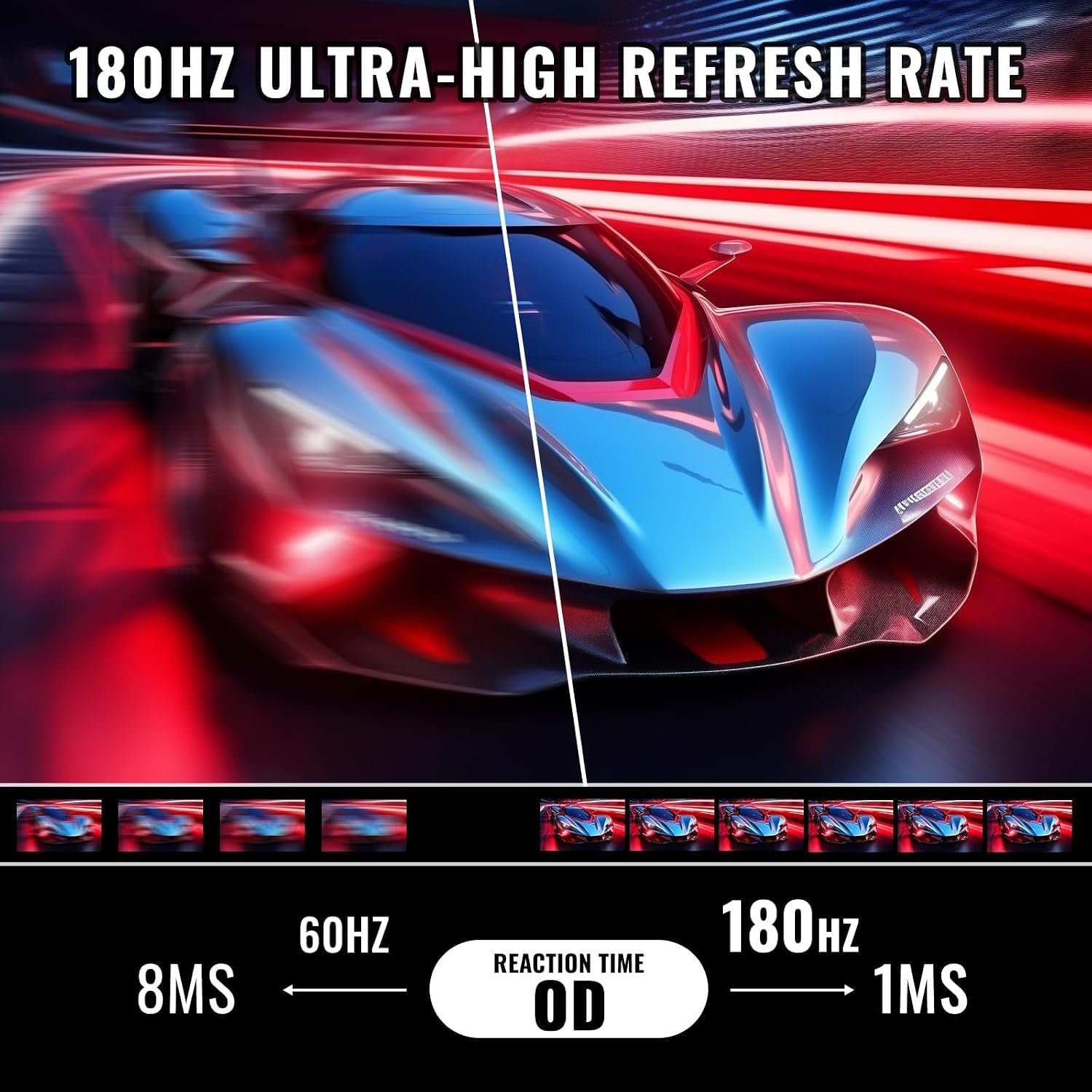 Minifire 24 Inch 180Hz Gaming Monitor Full HD 1080p HDMI & DP MFG24F4L - Image 2
