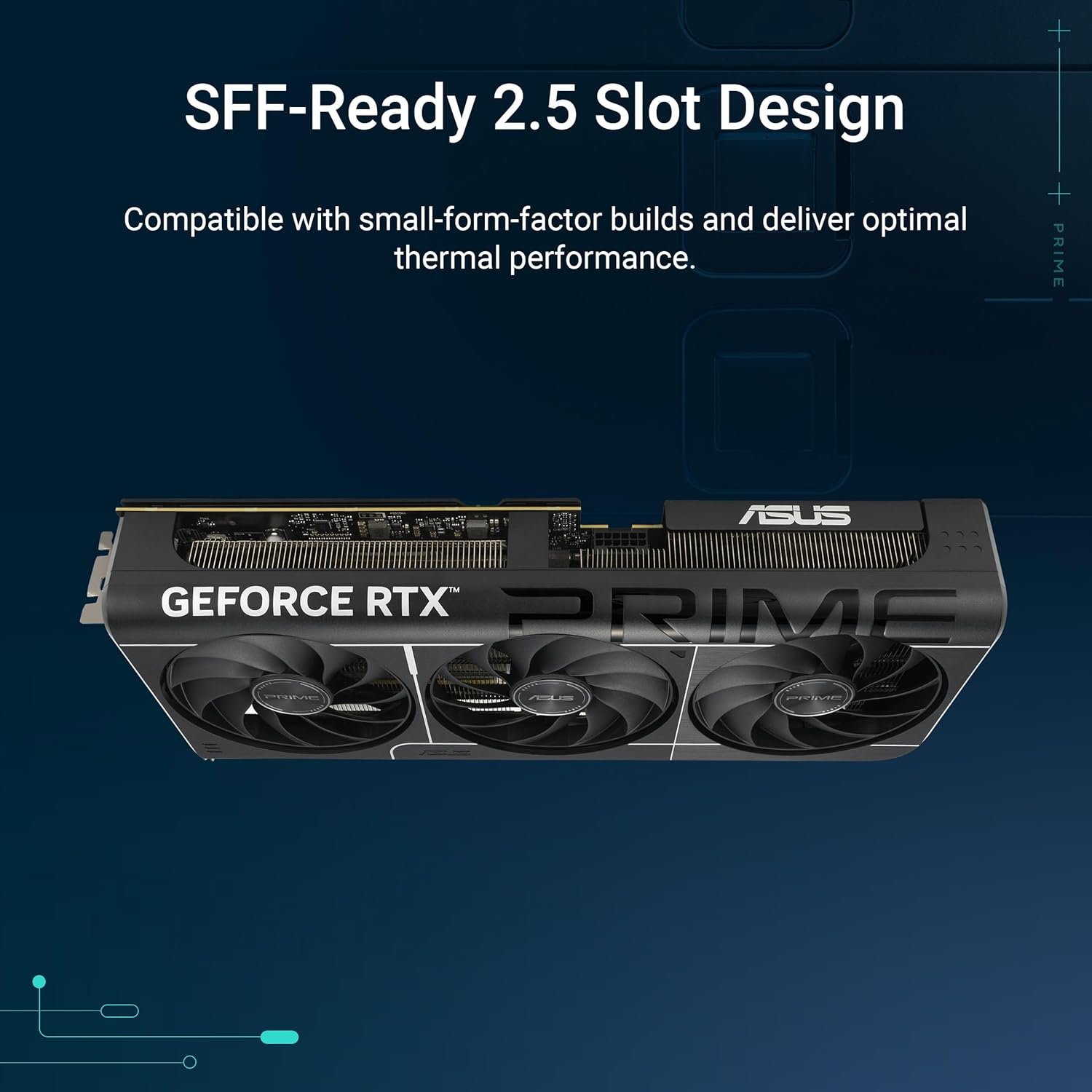 ASUS Prime GeForce RTX™ 5070 GDDR7 12GB OC Edition – Graphics Card (PCIe 5.0, HDMI, Display 2.1, 2.5 Slot, Axial Fans, SFF-Ready) - Image 2