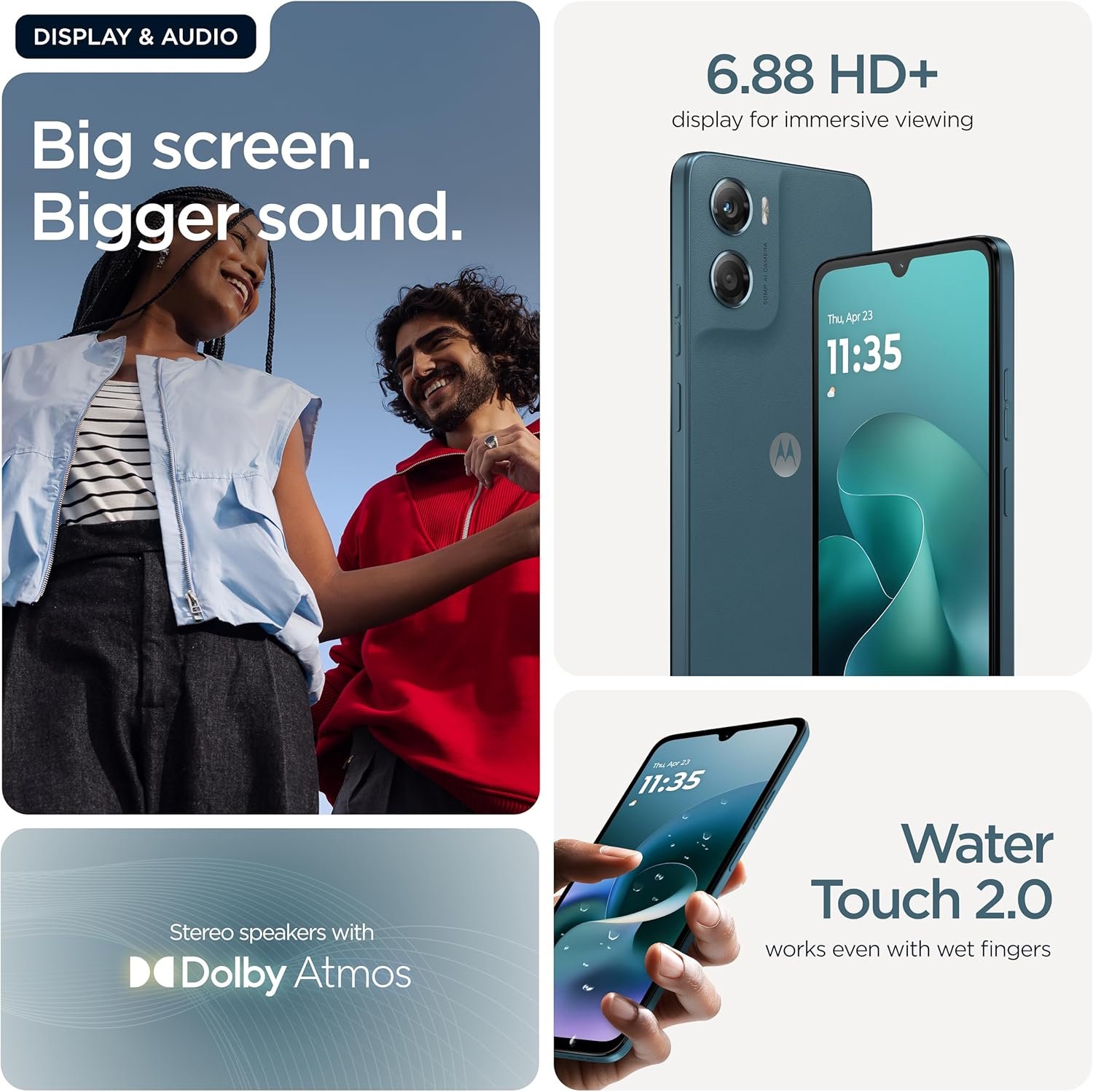 Motorola moto g06, PANTONE Tapestry, 6.88" HD+ Display, 50MP Camera, 12GB RAM Boost, 5200mAh Battery, Android 15, Dolby Atmos® with Co2 offset - Image 5