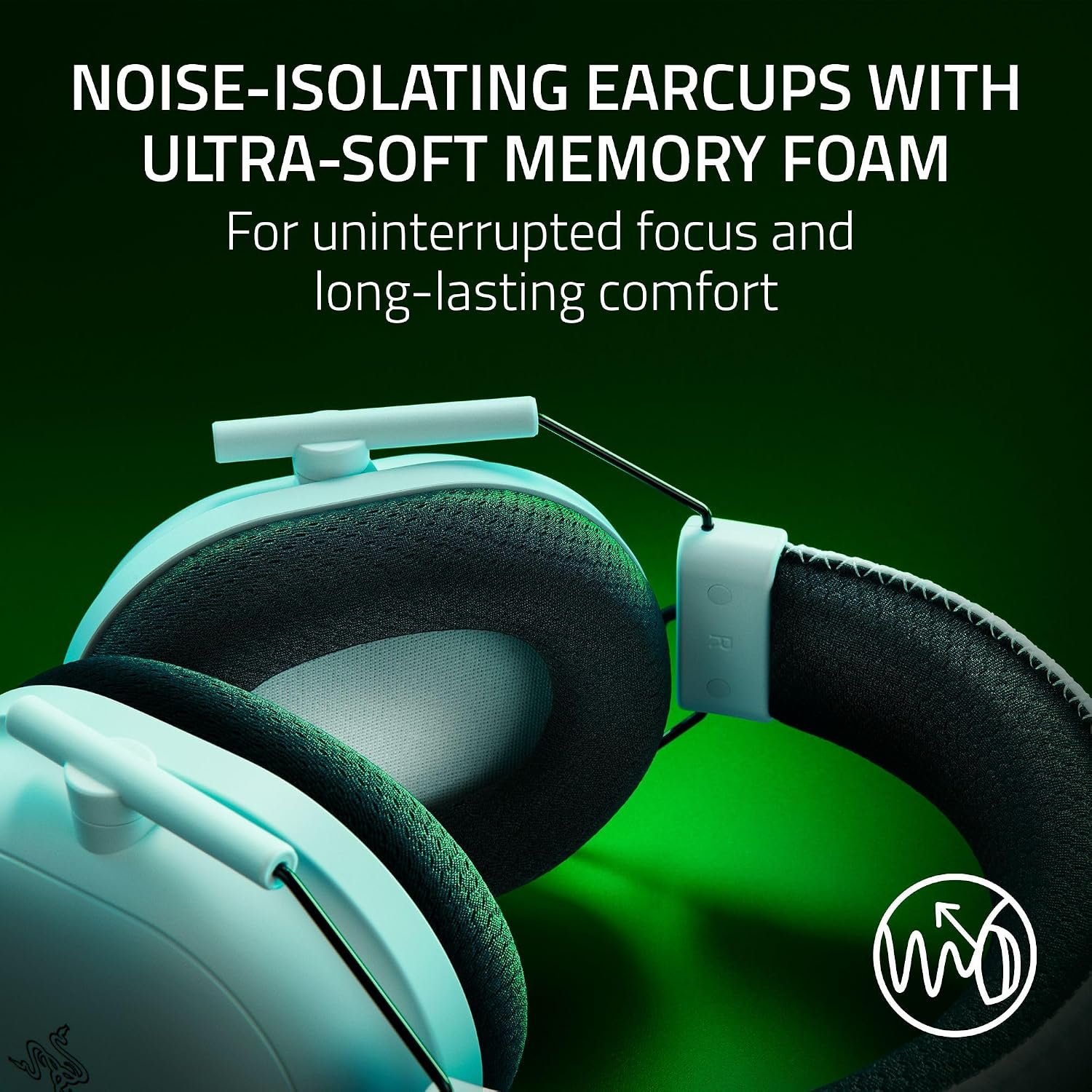 Razer BlackShark V2 Pro (Xbox) - Wireless Console E-Sports Headset for Xbox S|X & One (Triforce 50mm Drivers, HyperSpeed Wireless 2,4 GHz, detachable HyperClear Microphone) White - Image 7
