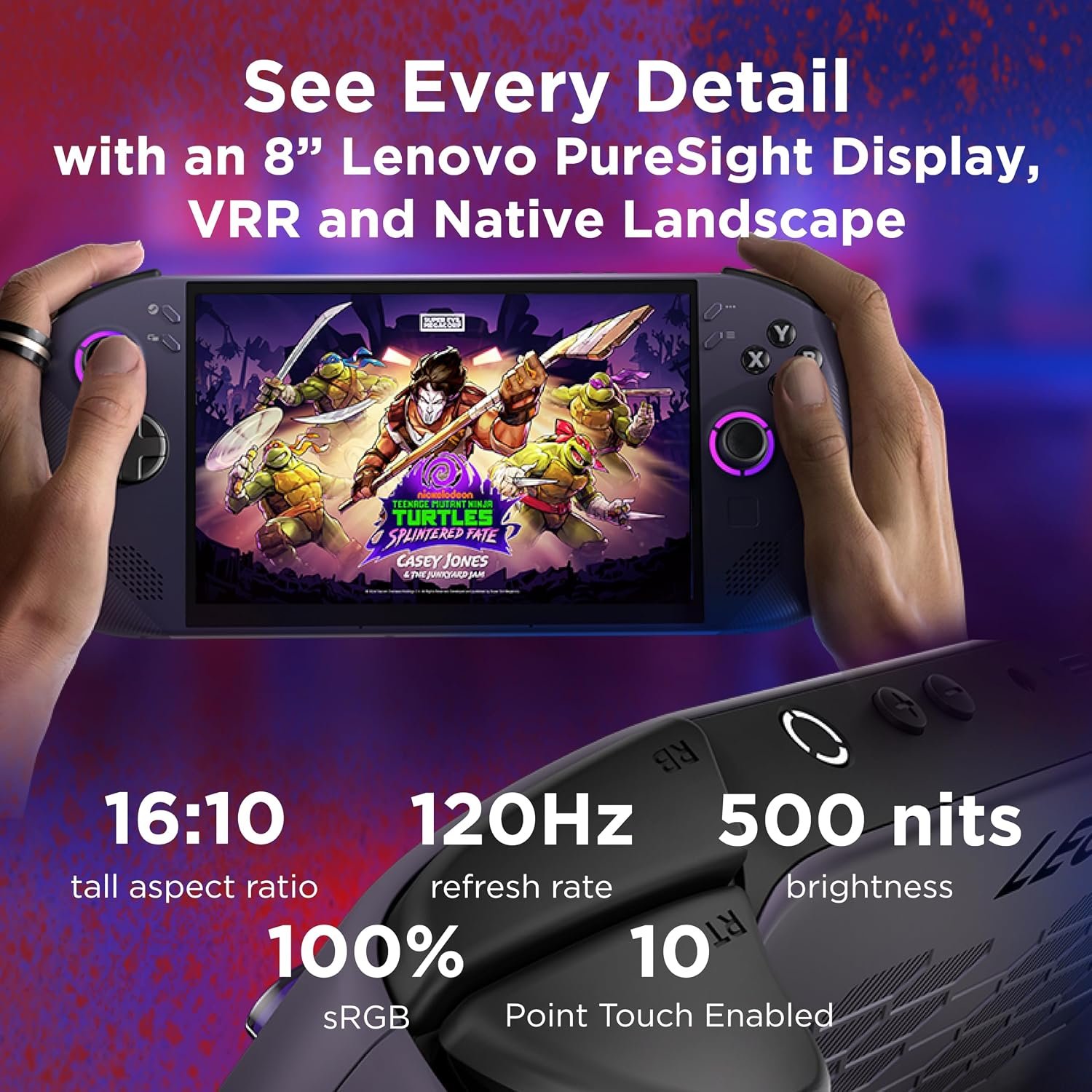 Lenovo Legion Go S Gaming Console | 8 Inch WUXGA Display | AMD Ryzen Z2 Go | 16GB RAM | 1TB SSD | AMD Radeon Graphics | SteamOS | Nebula Nocturne Black - Image 3