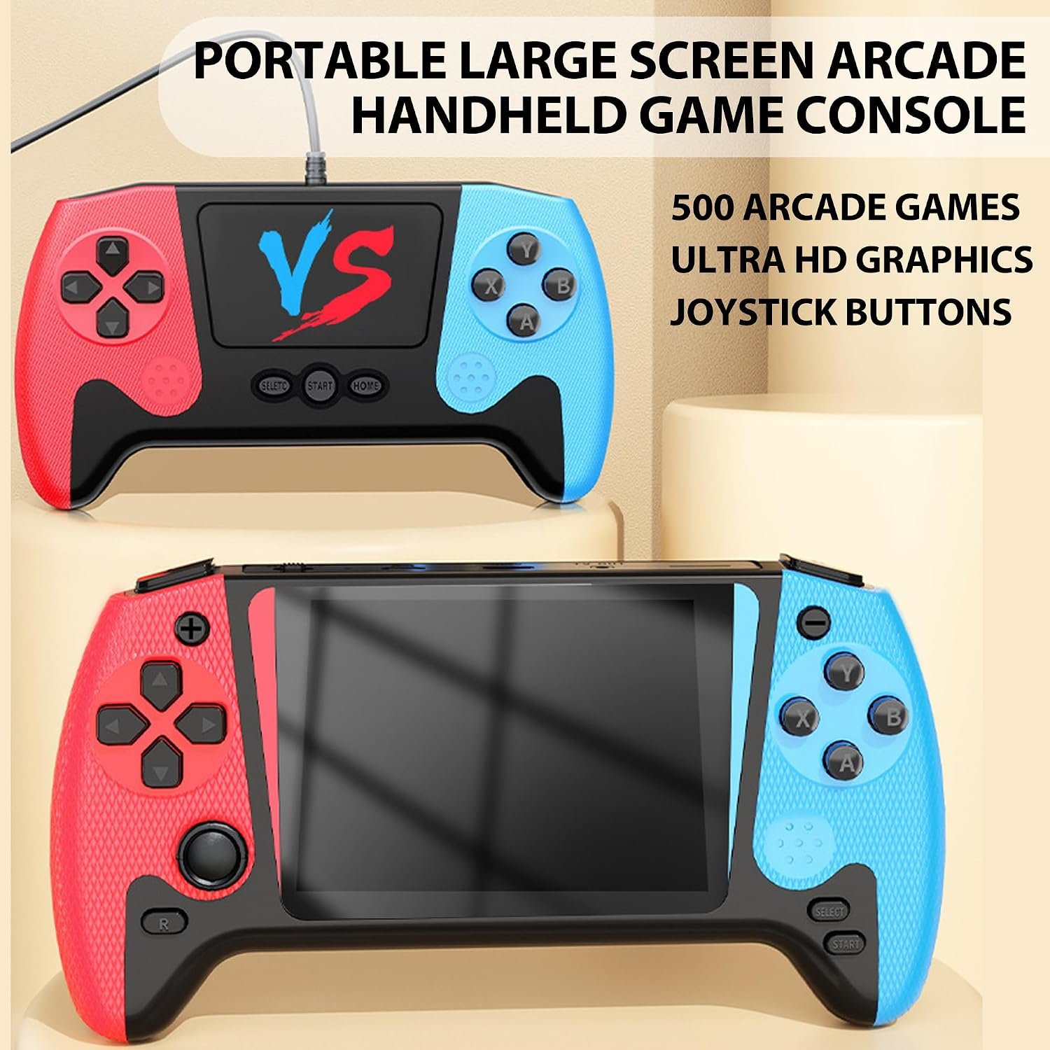 Retro Handheld Game Console with 500 Built-in Classic Games - Image 2