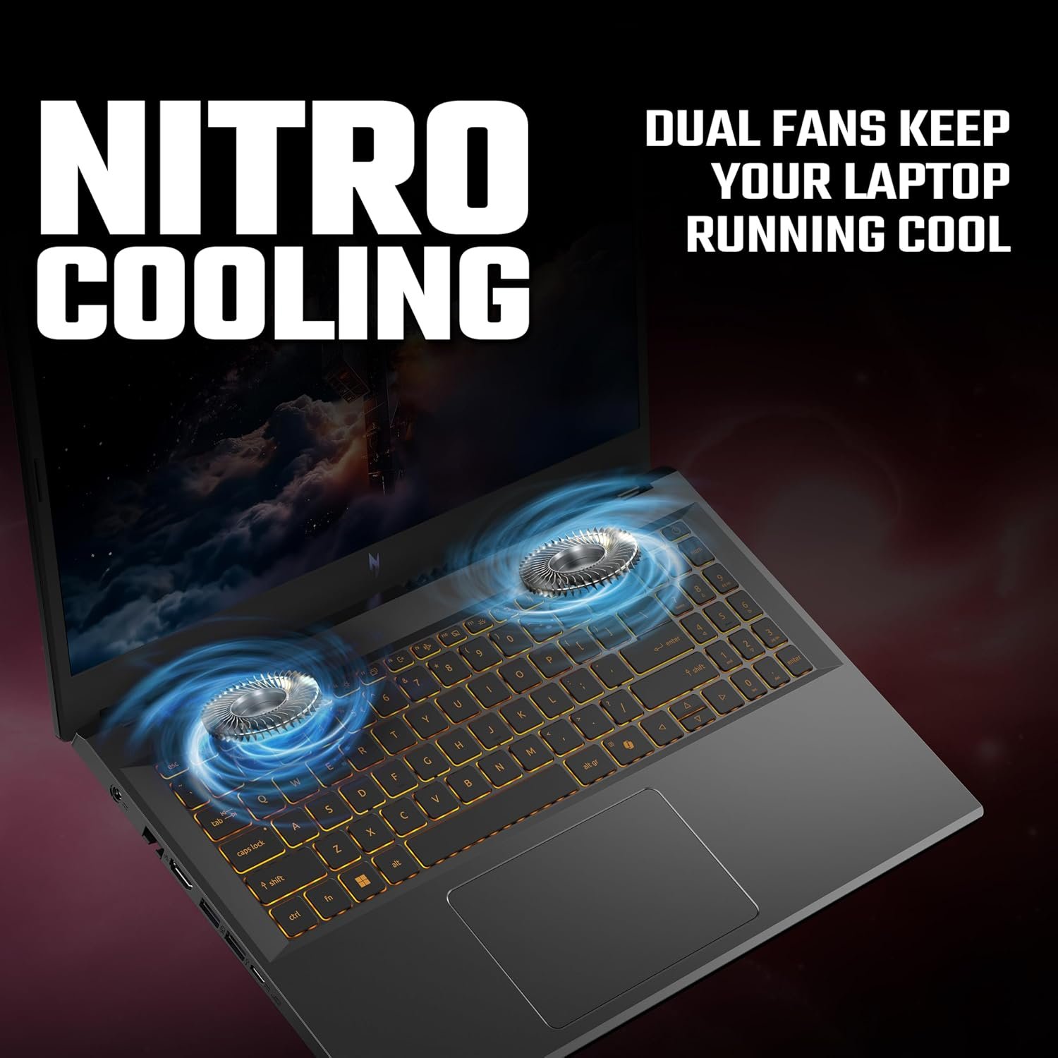 Acer Nitro V15 ANV15-52 Gaming Laptop - Intel Core i7-13620H, 16GB, 512GB SSD, NVIDIA GeForce RTX 5050, 15.6" Full HD 165Hz, Windows 11, Black - Image 6