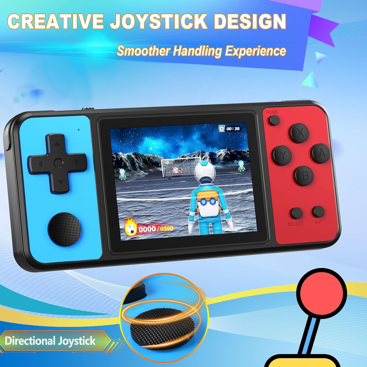 32 Bit Handheld Game Console for Kids,3.0" IPS Screen,139 Retro Video Games - Image 4
