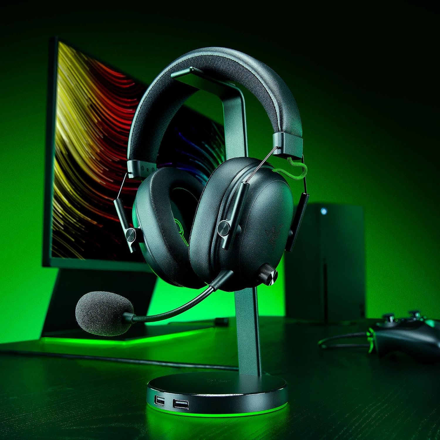 Razer BlackShark V3 XBOX S|X - Wireless esports headset - TriForce 50mm Driver - Detachable Wideband Mic - HyperSpeed 2,4 GHz & Bluetooth - Surround Sound - Xbox/PC | Black - Image 3