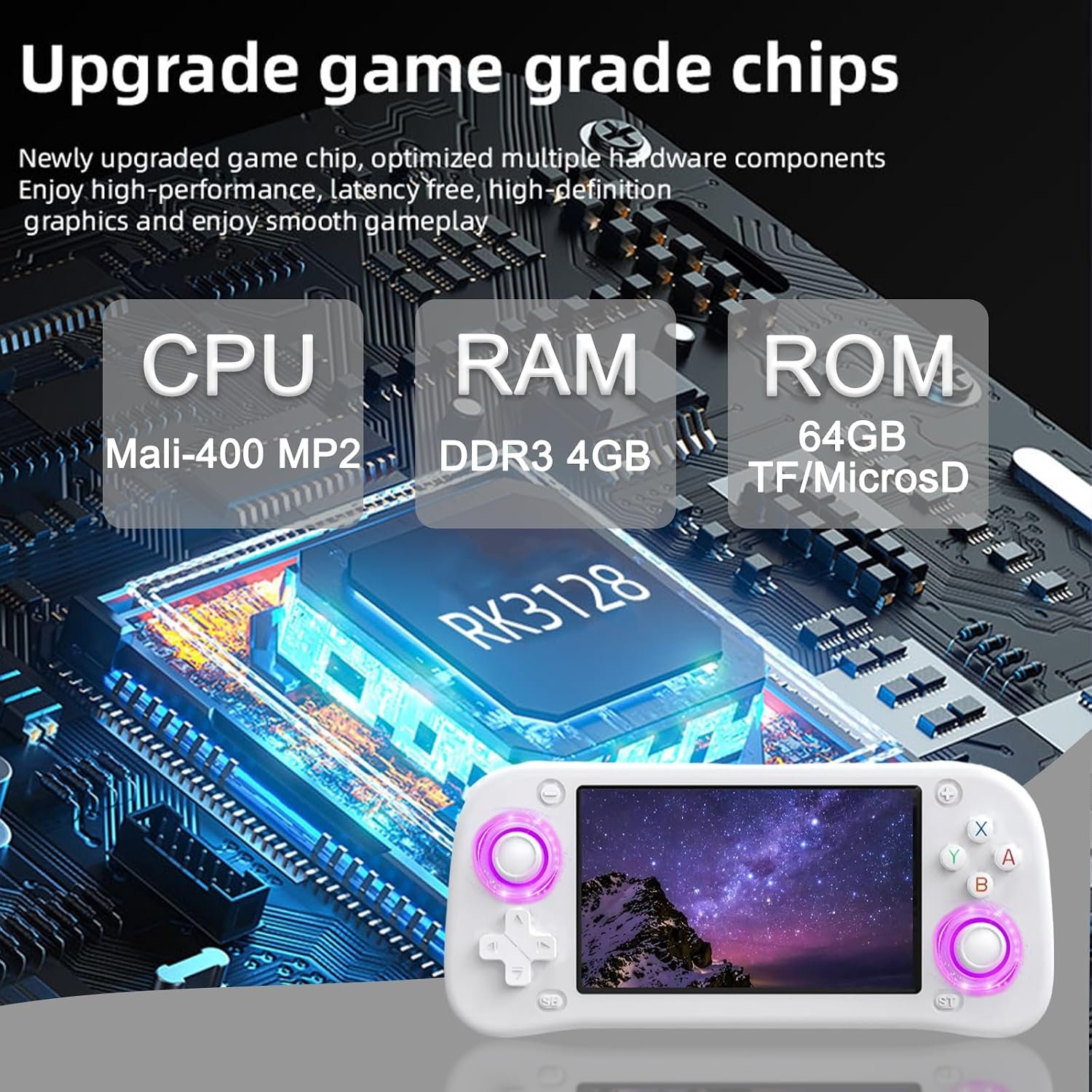 XF43 Retro Handheld Game Console, 15000 Classic Retro Video Games - Image 2