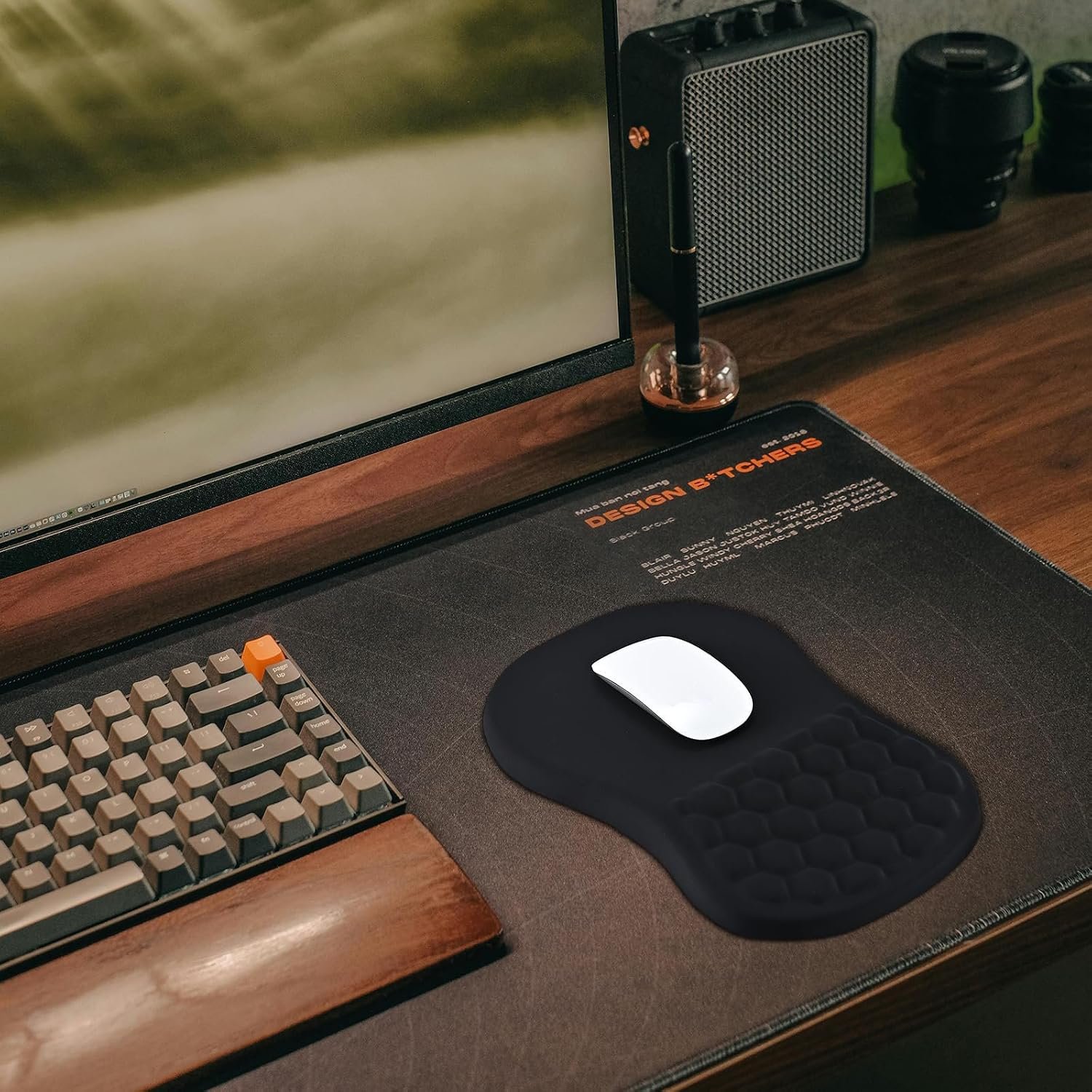 EooCoo Mouse Mat Wrist Support, Gaming Mouse Pad, Mousepad Large, Black - Image 8