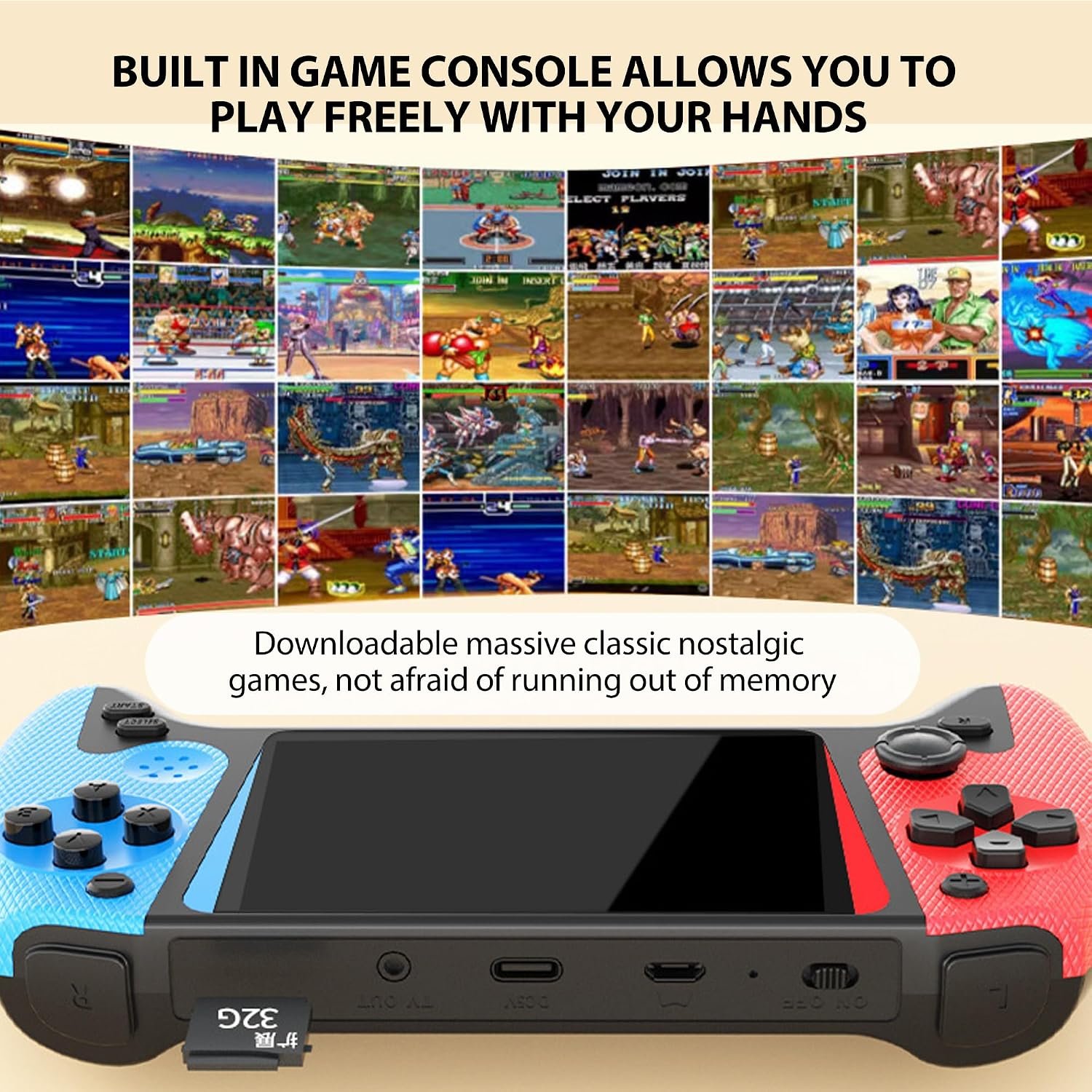 Retro Handheld Game Console with 500 Built-in Classic Games - Image 5