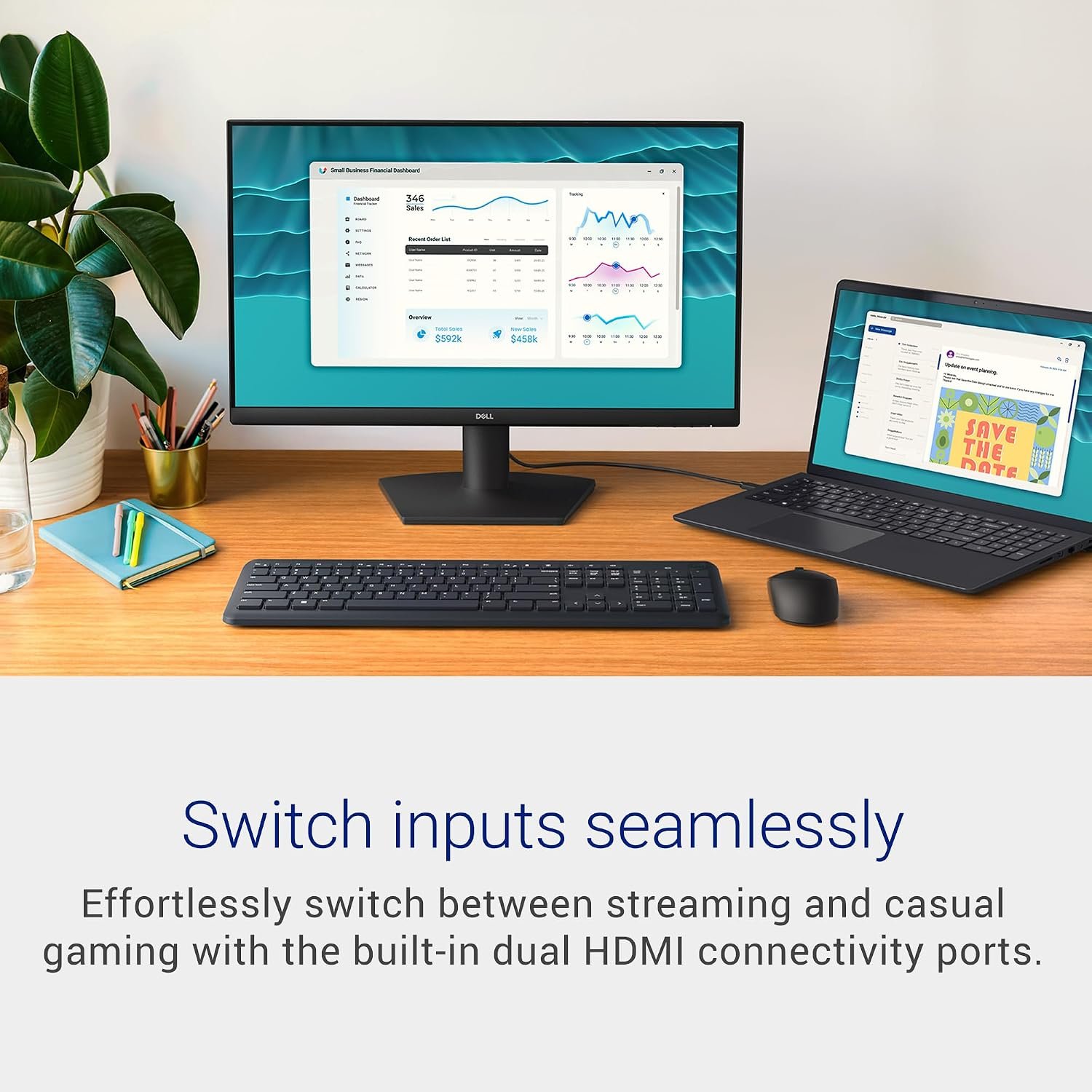 Dell 24 Monitor - SE2426HS, Full HD (1920x1080), 144Hz, IPS, 1ms MPRT - Image 4