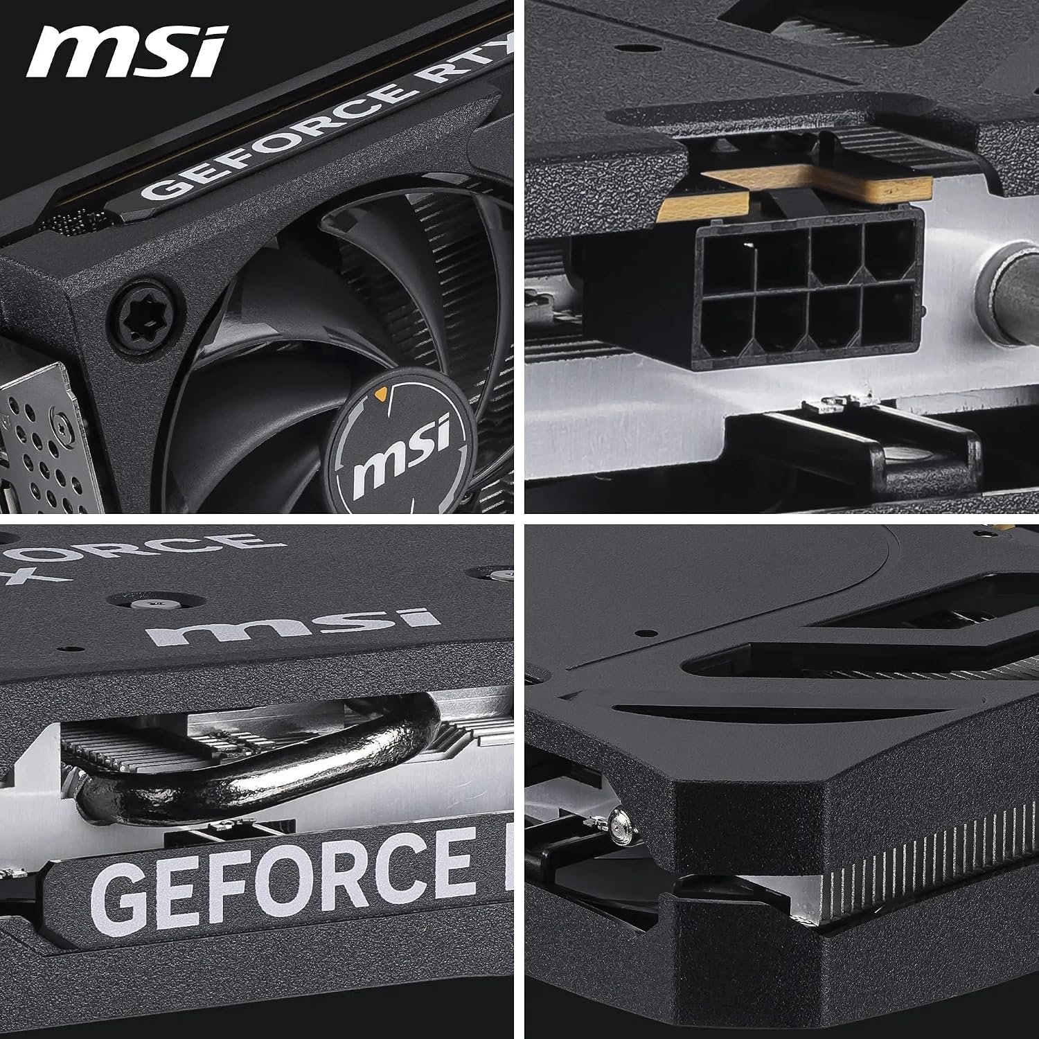 MSI GeForce RTX 5050 8G SHADOW 2X OC Graphics Card - RTX 5050 GPU, 8GB GDDR6 (20Gbps/128-bit), PCIe 5.0 - DUAL-Fan Thermal Design (2 x TORX FAN 5.0) - HDMI 2.1b, DisplayPort 2.1b - Image 7