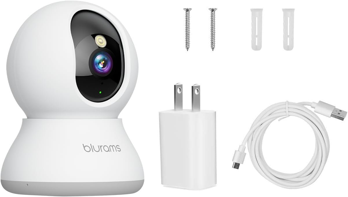 blurams Pet Camera 2K, Indoor Cameras, Dog Camera, 360° Home Security Cameras, Color Night Vision, Motion Tracking, 2-Way Talk, Cloud&SD, APP Control, Compatible with Alexa - Image 9