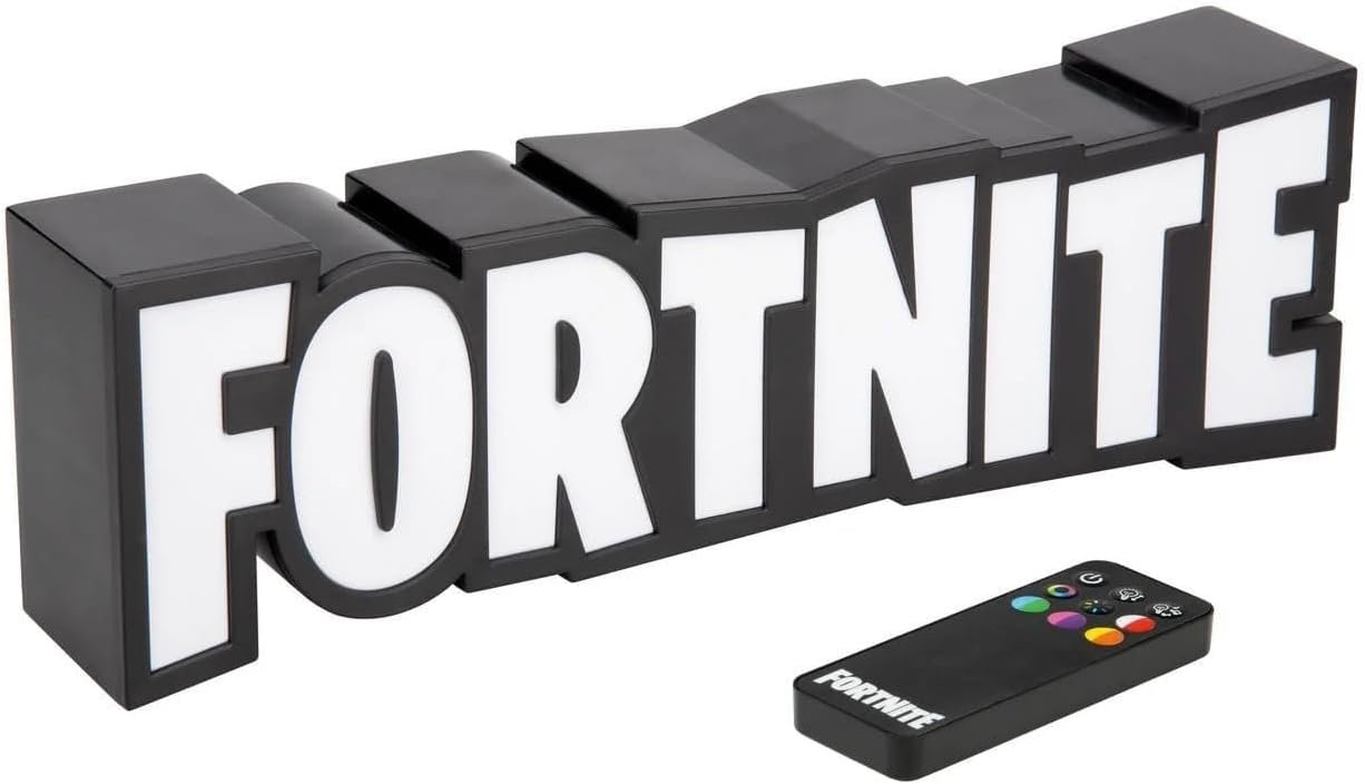 Fortnite RGB Colour-Changing Logo Light, Officially Licensed Gaming Lamp with Remote Control, Display on Wall or Desk, USB Powered Home Décor for Gamers | Paladone - Image 2