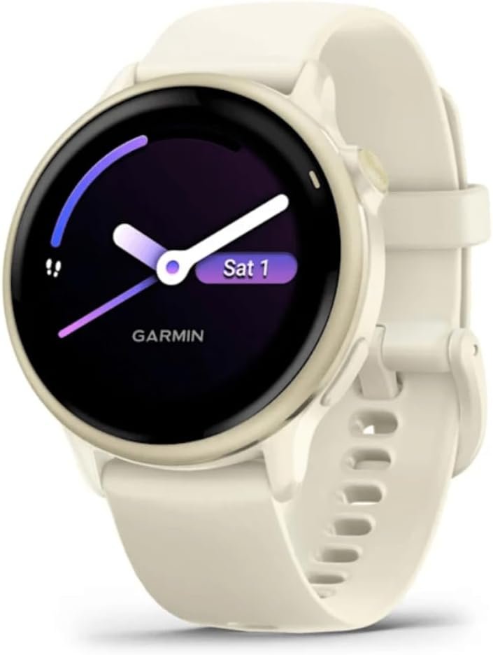 Garmin vívoactive 6, 42mm GPS smartwatch, AMOLED touchscreen, all-day health monitoring, personalised fitness features, advanced sleep coaching, Music, up to 11 days battery life, Bone/Lunar Gold - Image 4