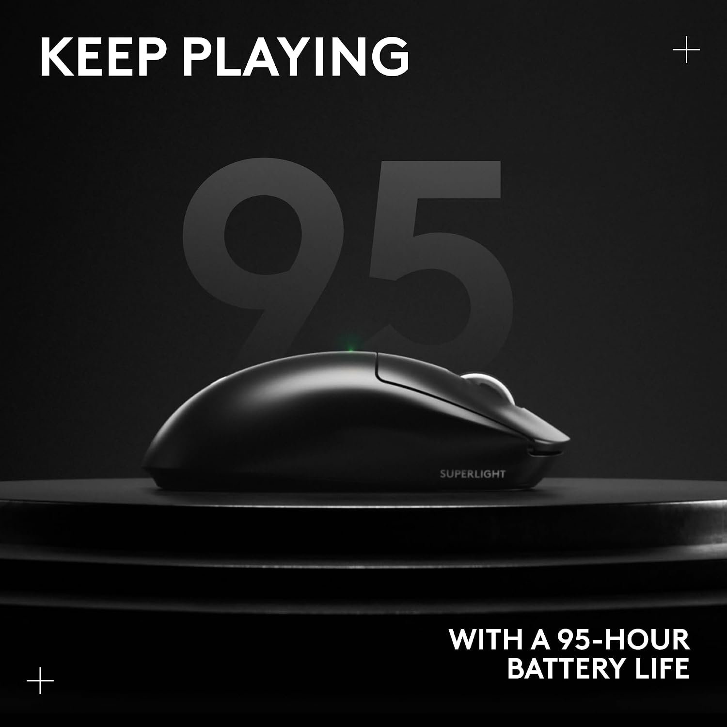 Logitech G PRO X SUPERLIGHT 2 wireless gaming mouse, 60 g pro-grade mouse with 5 programmable buttons, 44k DPI sensor, 8 kHz report rate, USB-C charging for PC/Mac - Black - Image 12