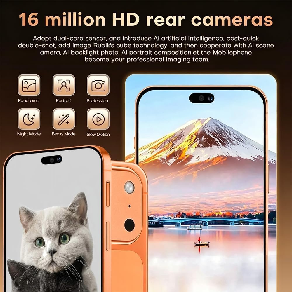 McMgc 4G Smartphone Unlocked, 4GB+32GB Expandable to 256GB, 6.6" HD Display, 5000mAh Battery, Android 12, Dual Camera,4G Dual SIM,Face ID/GPS/OTG (White) - Image 4