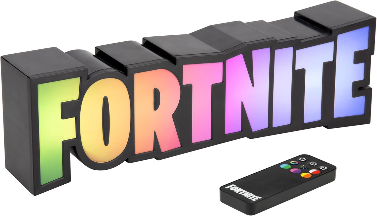 Fortnite RGB Colour-Changing Logo Light, Officially Licensed Gaming Lamp with Remote Control, Display on Wall or Desk, USB Powered Home Décor for Gamers | Paladone - Image 4