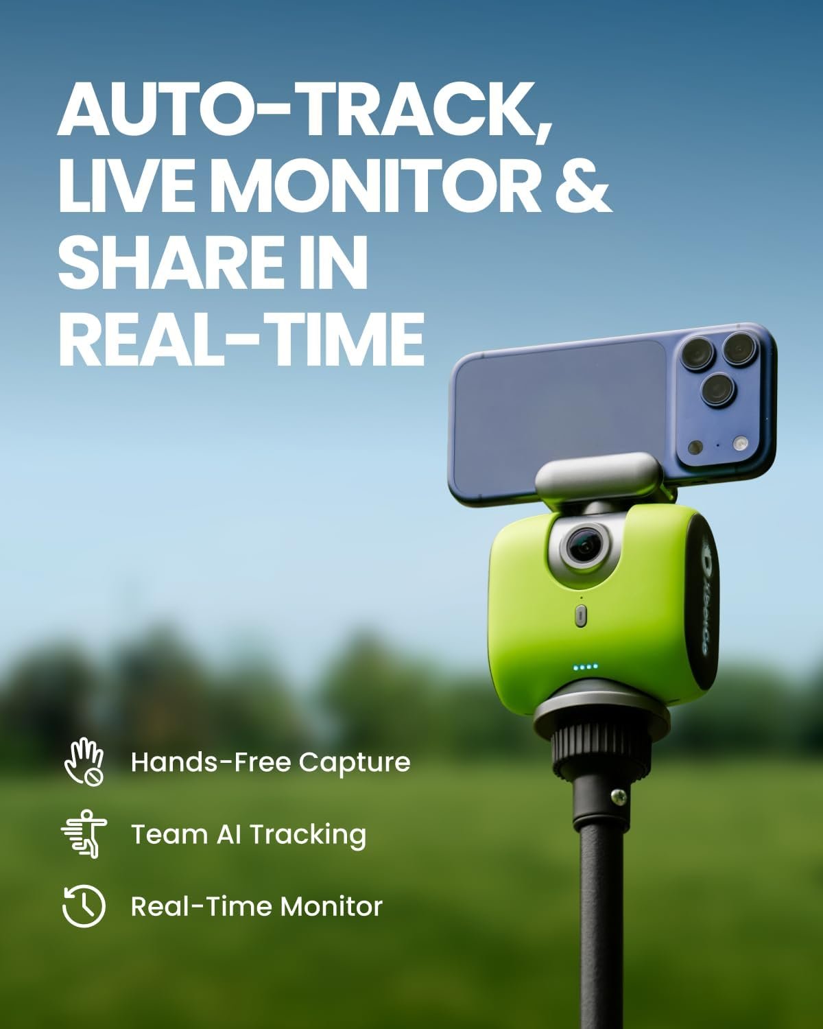 XbotGo Chameleon Essential Bundle, AI Sports Camera System & T4 Tripod - Image 3