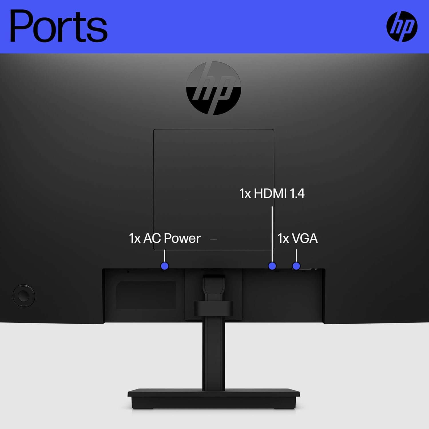 HP 21.4 5 inch Inch FHD Monitor | Full HD VA LCD Display |75hz Refresh Rate |200 Nits Brightness |3000:1 Contrast Ratio | AMD FreeSync Technology |Adjustable Tilt |1x HDMI 1.4, 1x VGA | Black |V22v G5 - Image 8