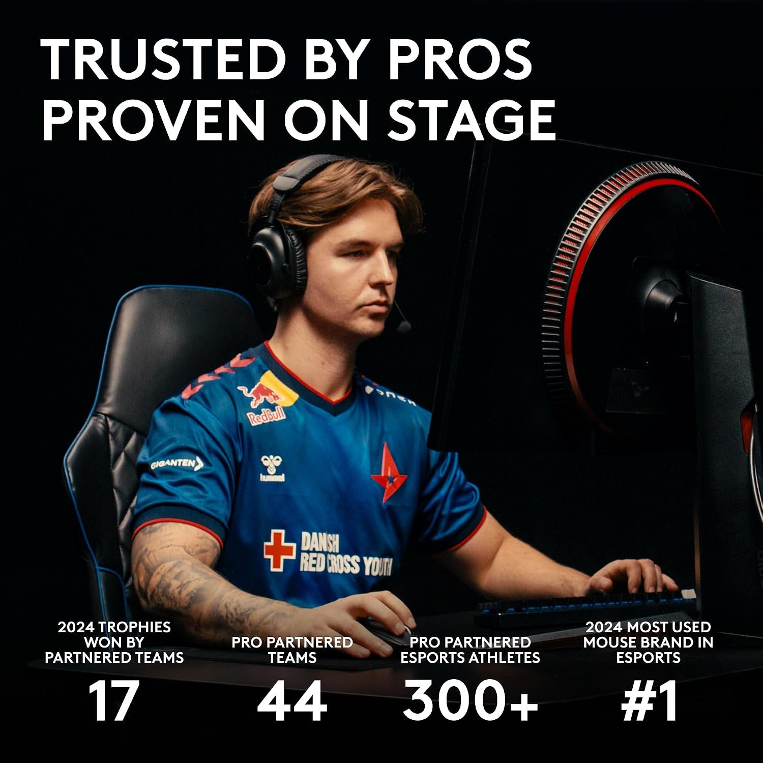 Logitech G PRO X SUPERLIGHT 2 wireless gaming mouse, 60 g pro-grade mouse with 5 programmable buttons, 44k DPI sensor, 8 kHz report rate, USB-C charging for PC/Mac - Black - Image 7