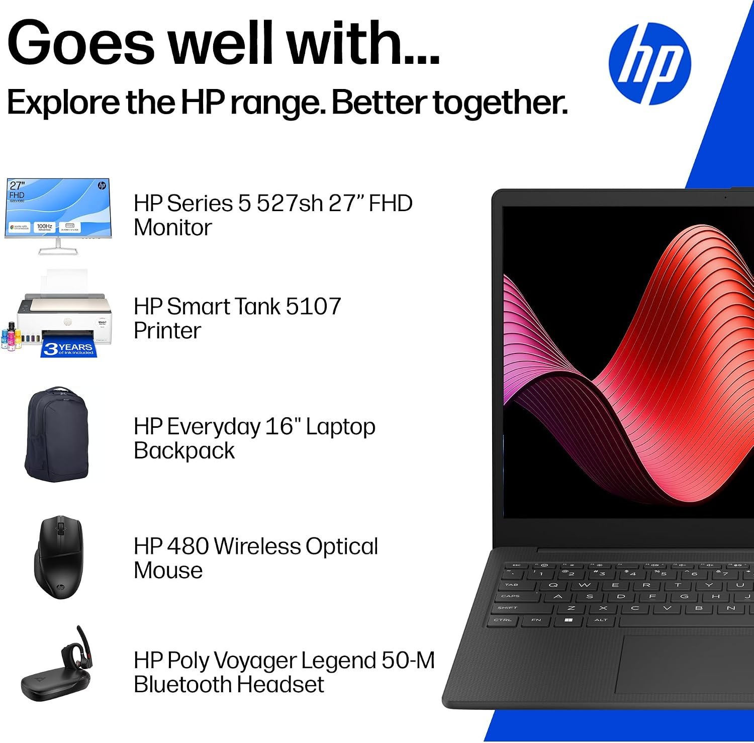 HP 15.6” Laptop | Intel Core i3-N305 | 8GB RAM | 256GB SSD | Full HD - Image 2