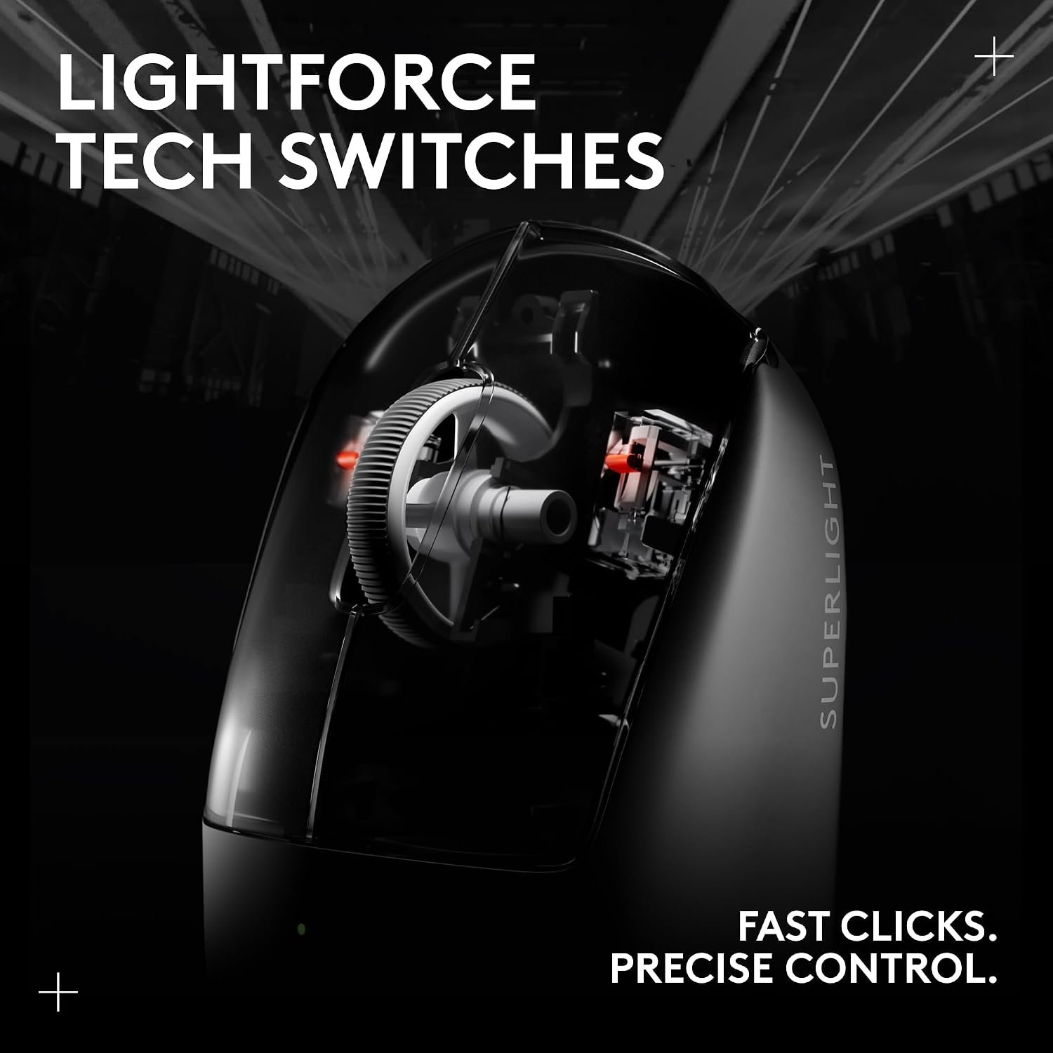 Logitech G PRO X SUPERLIGHT 2 wireless gaming mouse, 60 g pro-grade mouse with 5 programmable buttons, 44k DPI sensor, 8 kHz report rate, USB-C charging for PC/Mac - Black - Image 5