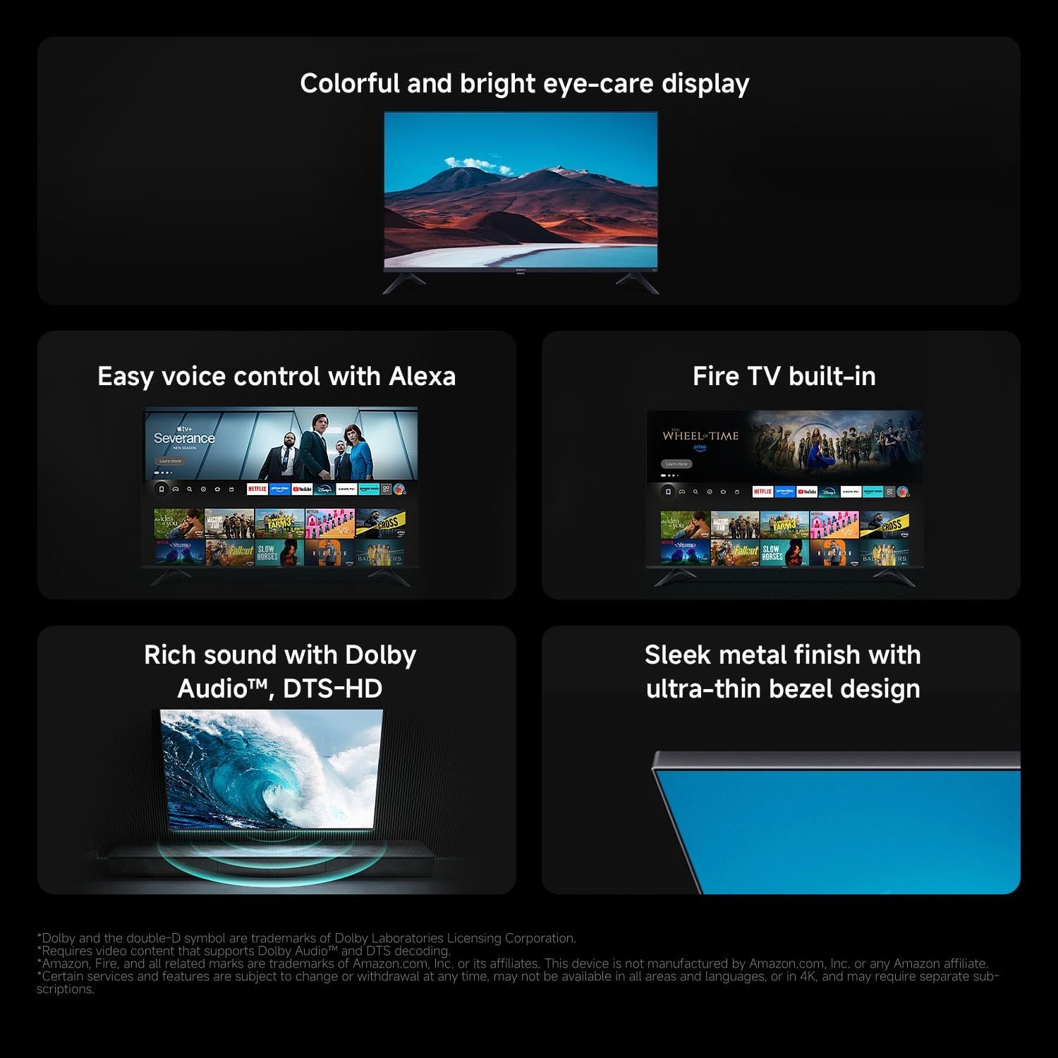 XIAOMI TV F 32, 32 Inch (81 cm) HD Smart TV, Fire TV, Dolby Audio - Image 2