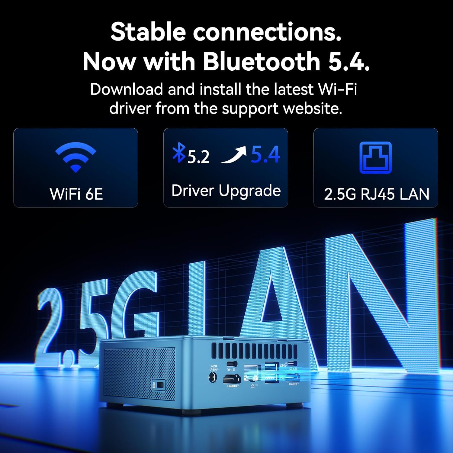GEEKOM IT12 Mini PC, Intel Core i3-12300HE, 16GB RAM(up to 64GB), 256GB SSD - Image 5