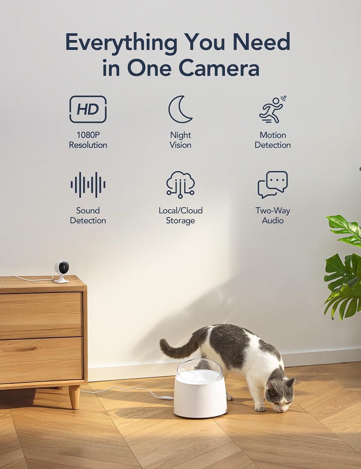 GNCC GC3 2-Pack Indoor Security Camera, 1080P CCTV Cameras for Home/Pet - Image 2