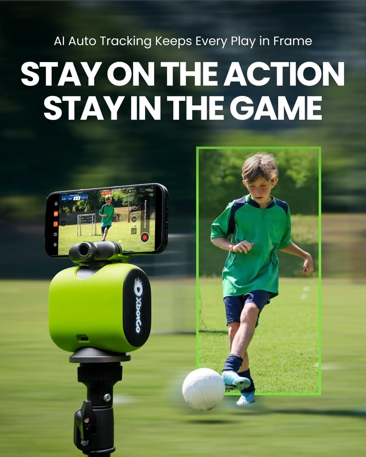 XbotGo Chameleon Essential Bundle, AI Sports Camera System & T4 Tripod - Image 4