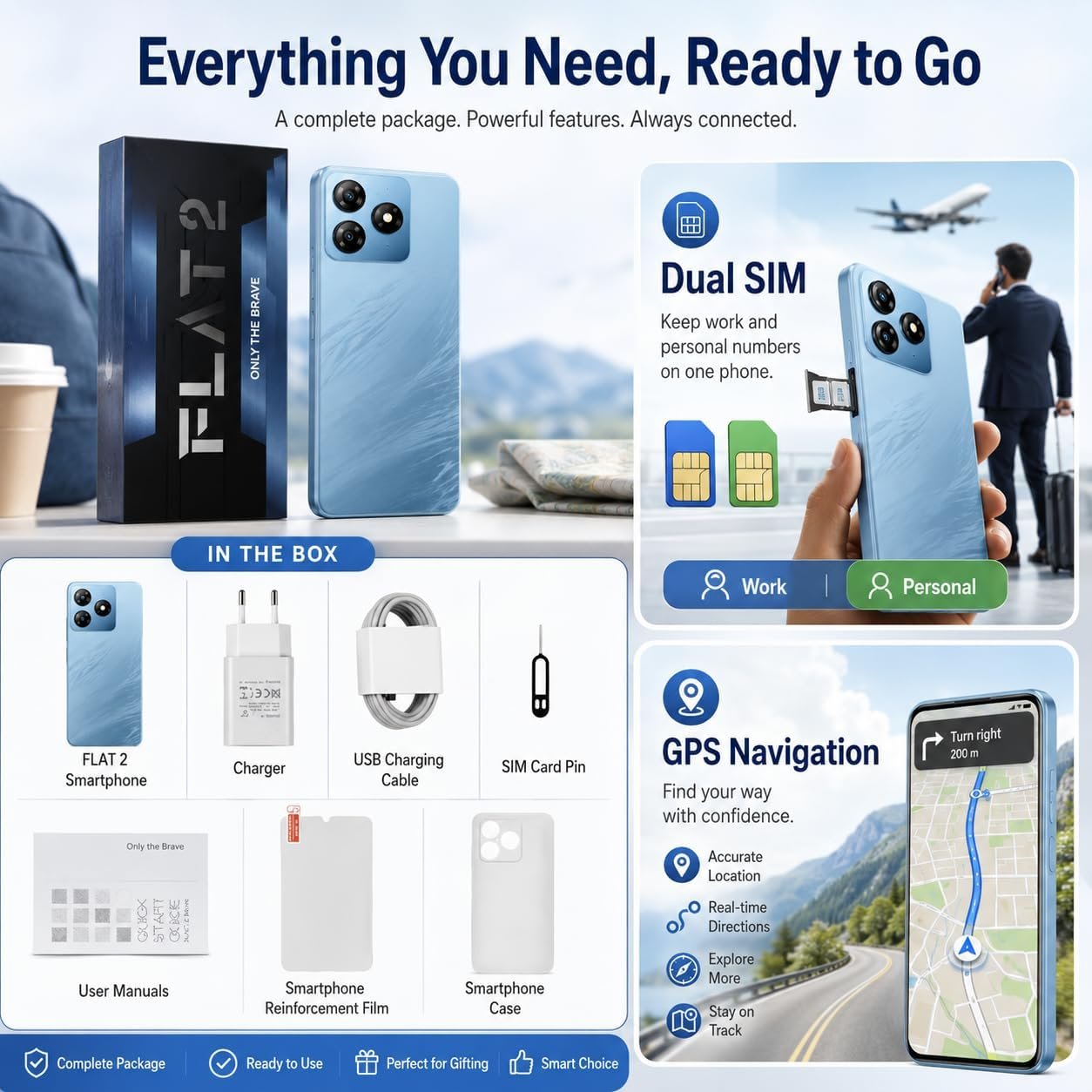 Mobile Phones Unlocked, Android Phone (3YRW), 6.56 Inch, 12GB +256GB, Blue - Image 7