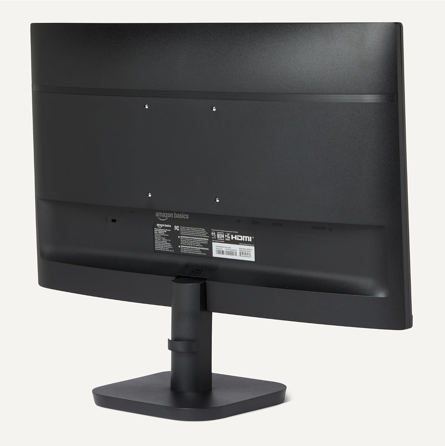 Amazon Basics 23.8-inch Computer Monitor, 120Hz, FHD 1080P, HDMI, DP, VGA, VESA Compatible, Black, for Office and Home - Image 3