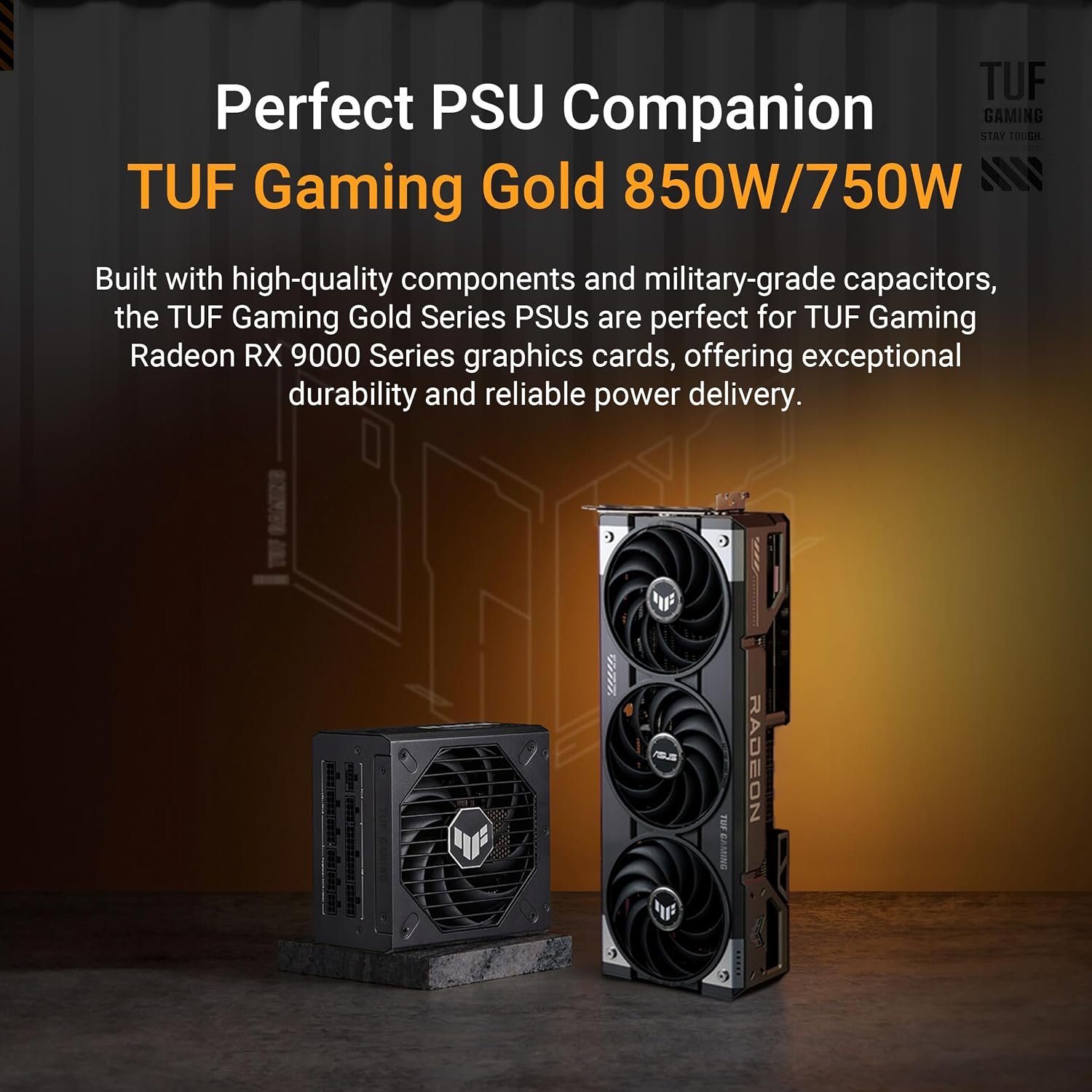 ASUS TUF GAMING RX9070 OC, PCIe5, 16GB DDR6, HDMI, 3 DP, 2670MHz Clock, RGB Lighting, Overclocked - Image 5