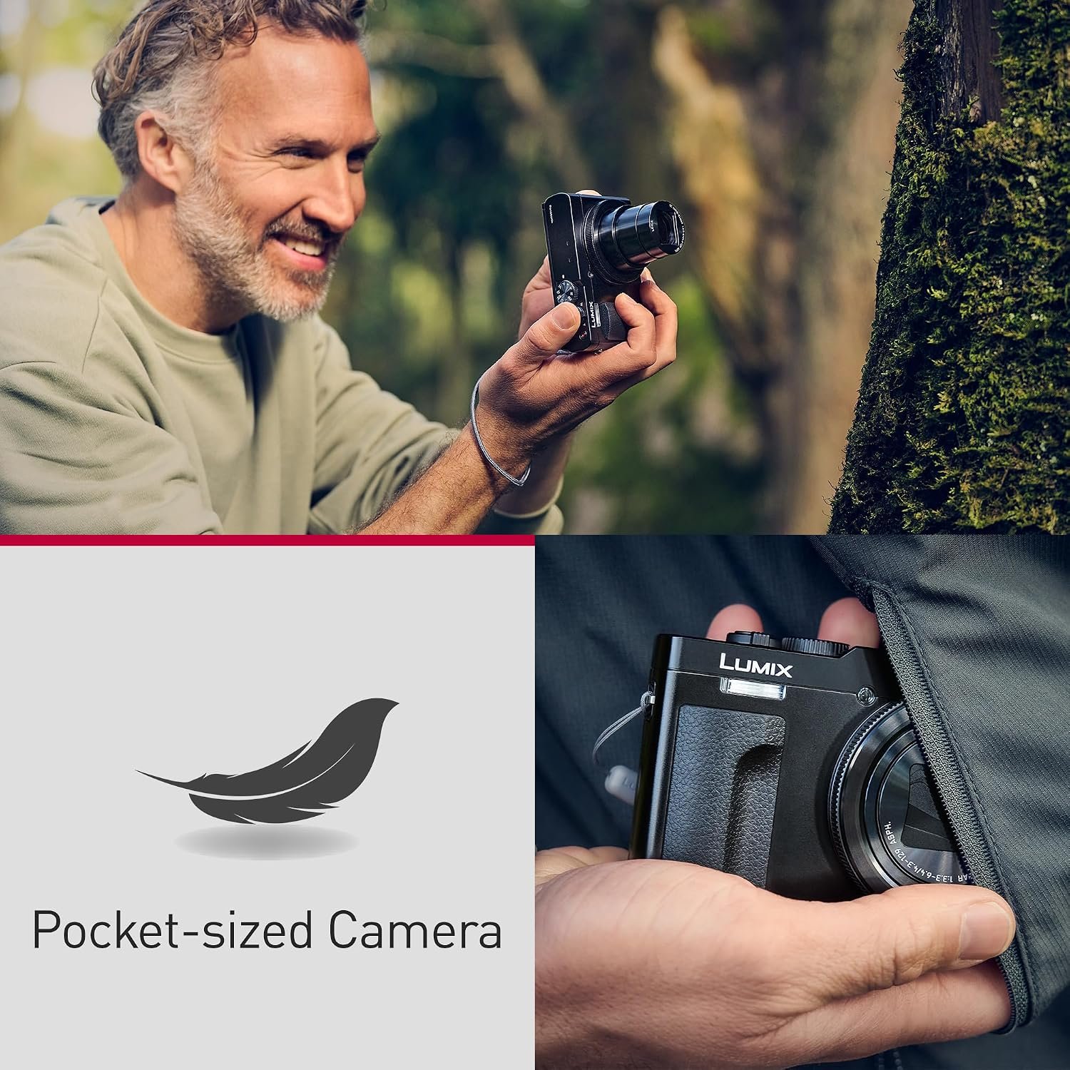 Panasonic LUMIX DC-TZ99E-K Compact Travel Zoom Camera, LEICA DC Lens, 30x Zoom, 20.3MP, 4K 30p Video, Tiltable Monitor, Wi-Fi, Bluetooth, Black - Image 3